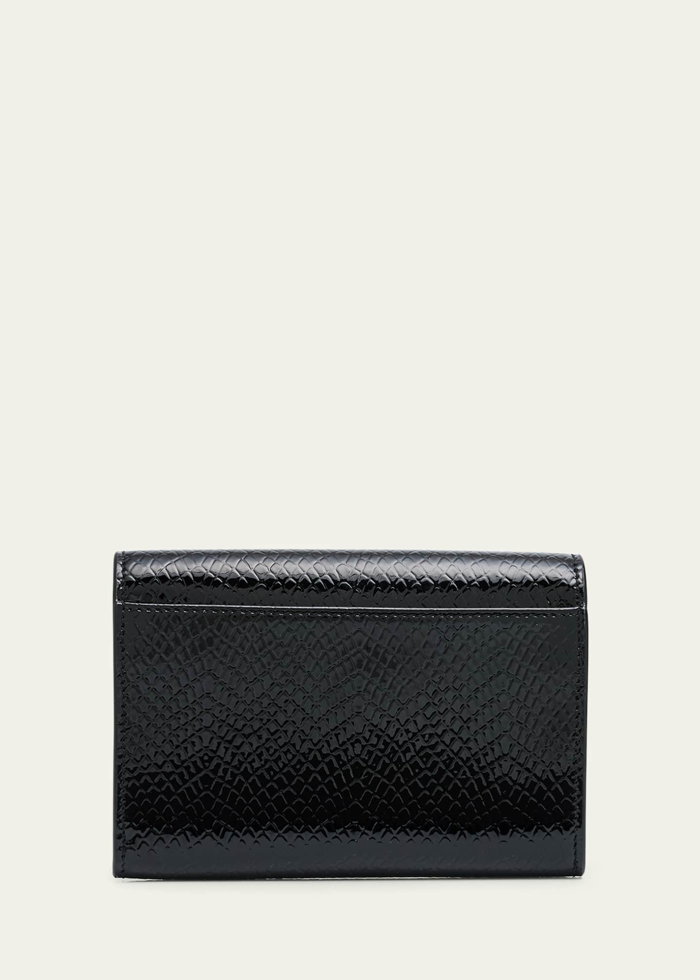 財布・小物その他 Saint Laurent Leather Wallet Saint Laurent Small YSL Flap Wallet in Python-Embossed