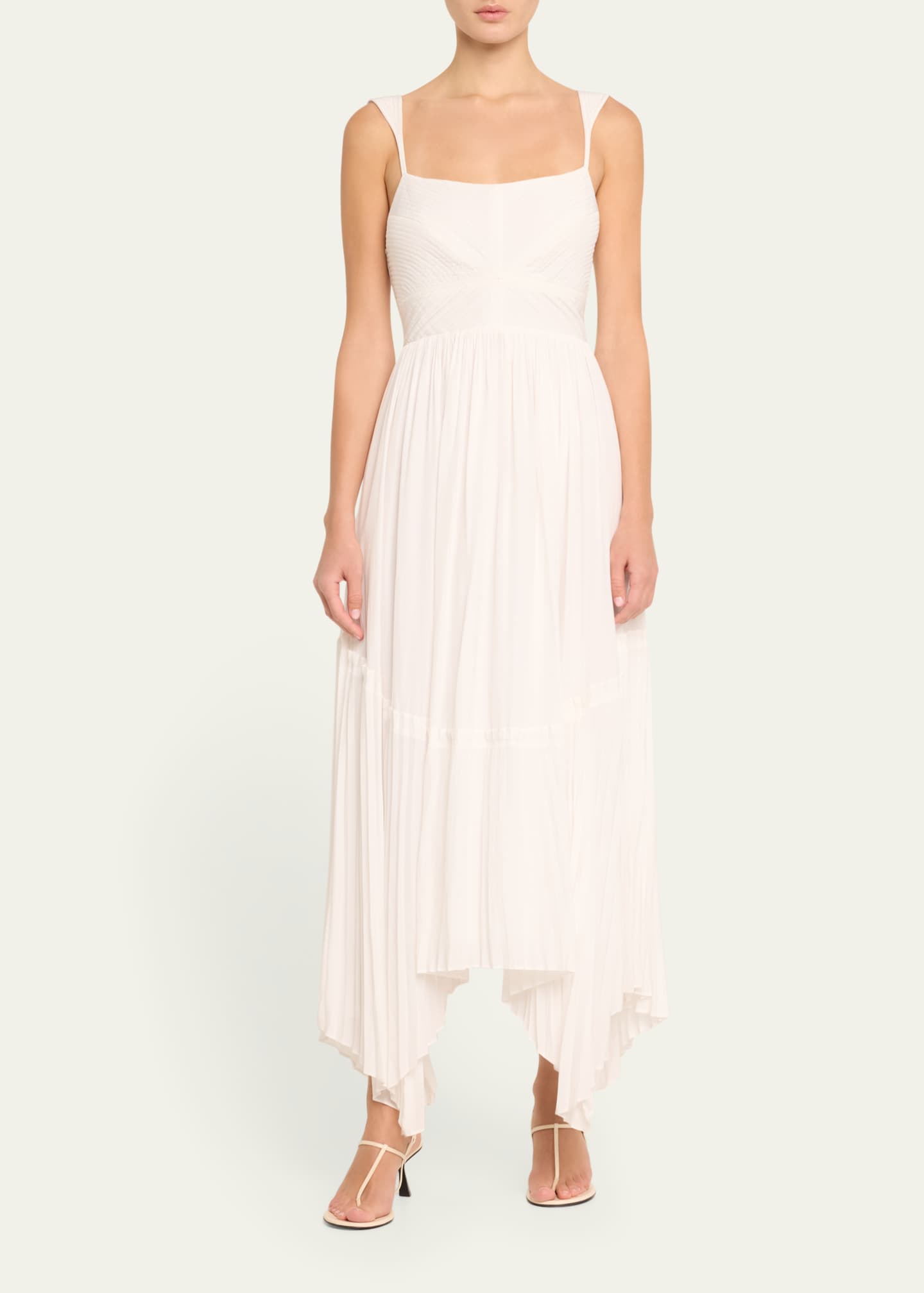 Ramy Brook August Pleated Handkerchief Dress Image 2 of 5