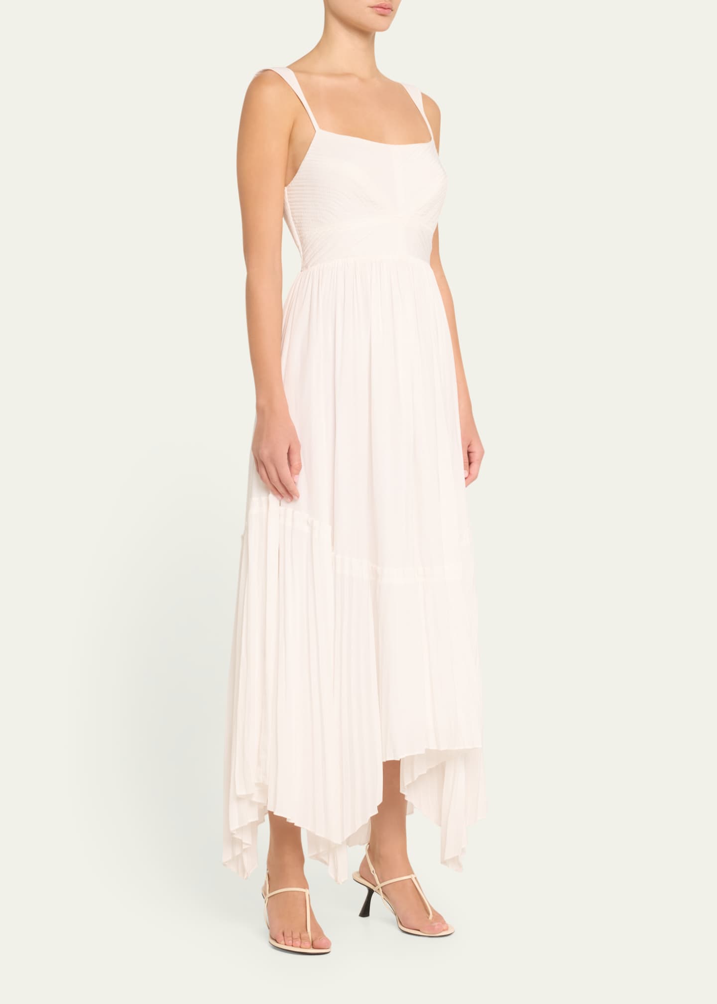 Ramy Brook August Pleated Handkerchief Dress Image 4 of 5