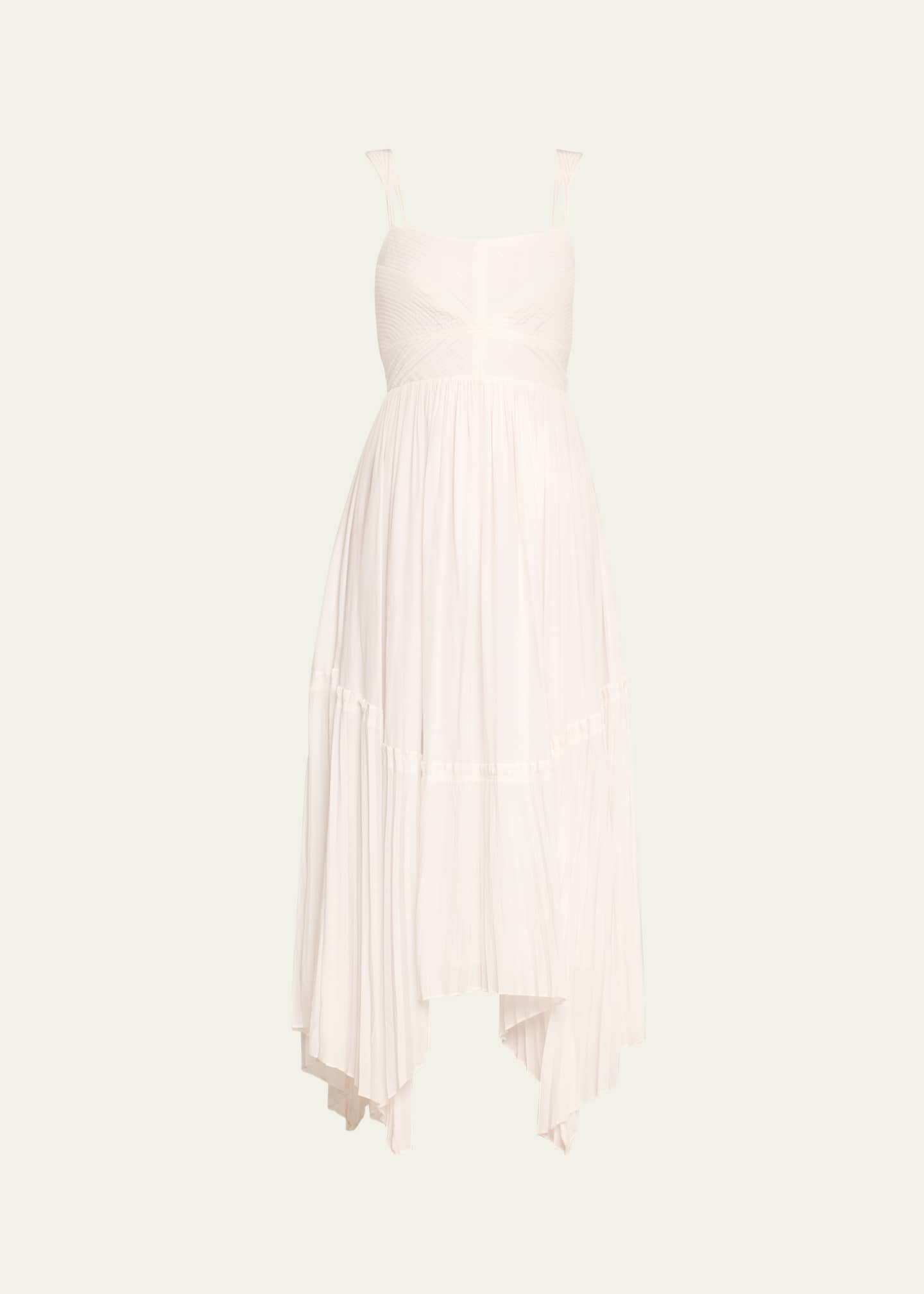 Ramy Brook August Pleated Handkerchief Dress Image 1 of 5
