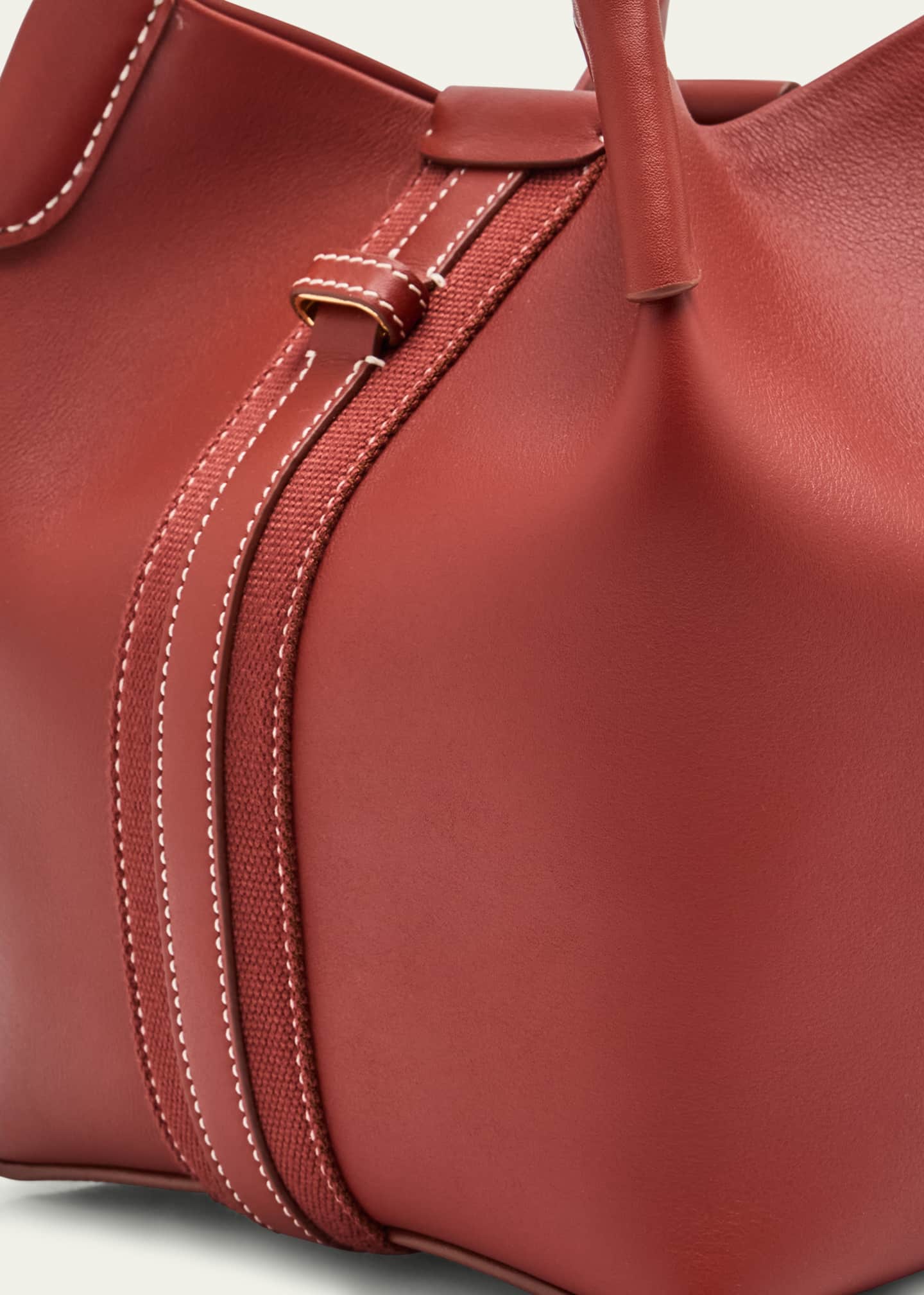 Loro Piana Bale Leather Top-Handle Bag Image 6 of 6