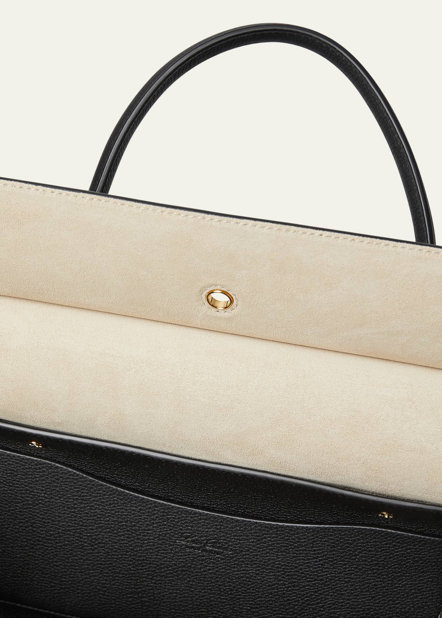 Loro Piana Loom 32 Grained Leather Top-Handle Bag - Bergdorf Goodman