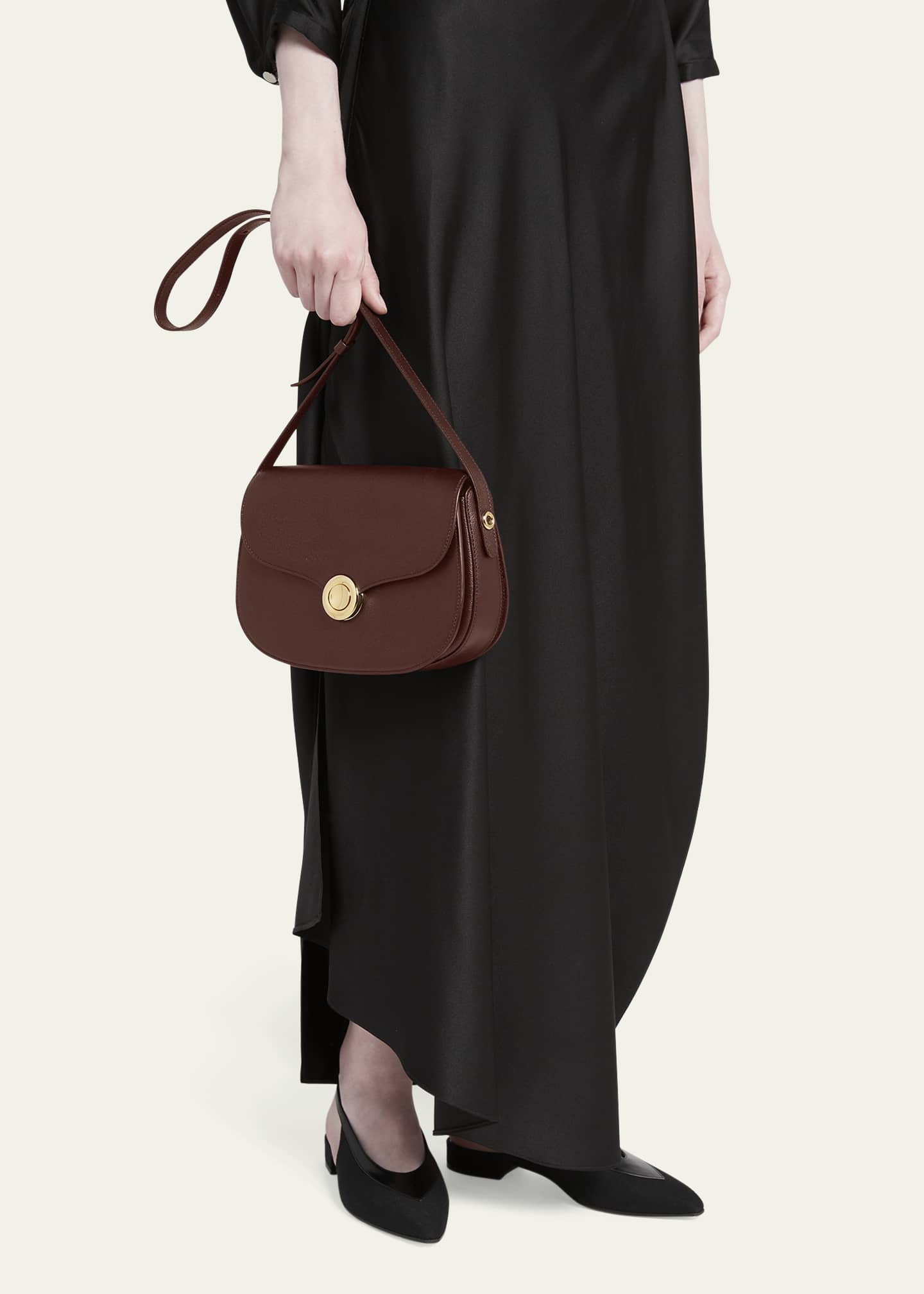 Loro Piana Ghiera Small Leather Crossbody Bag Image 2 of 6