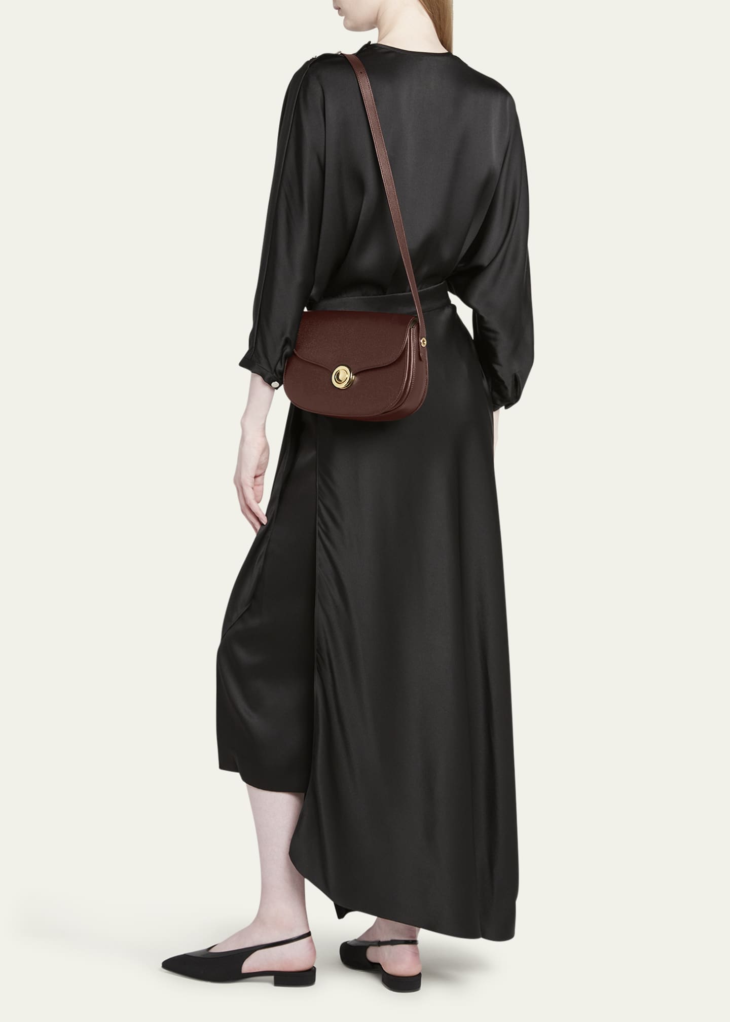 Loro Piana Ghiera Small Leather Crossbody Bag Image 5 of 6