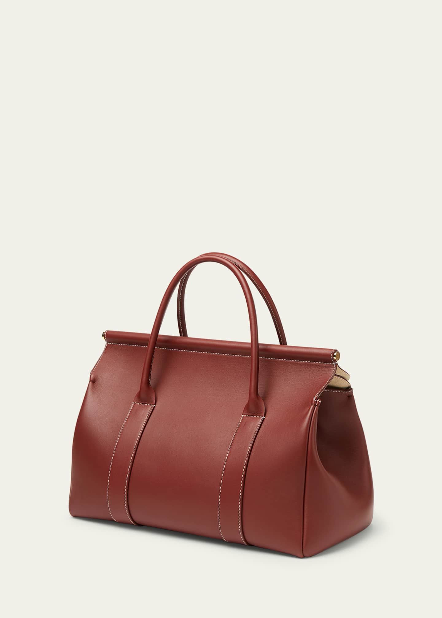 Loom 32 Rounded Leather Top-Handle Bag
