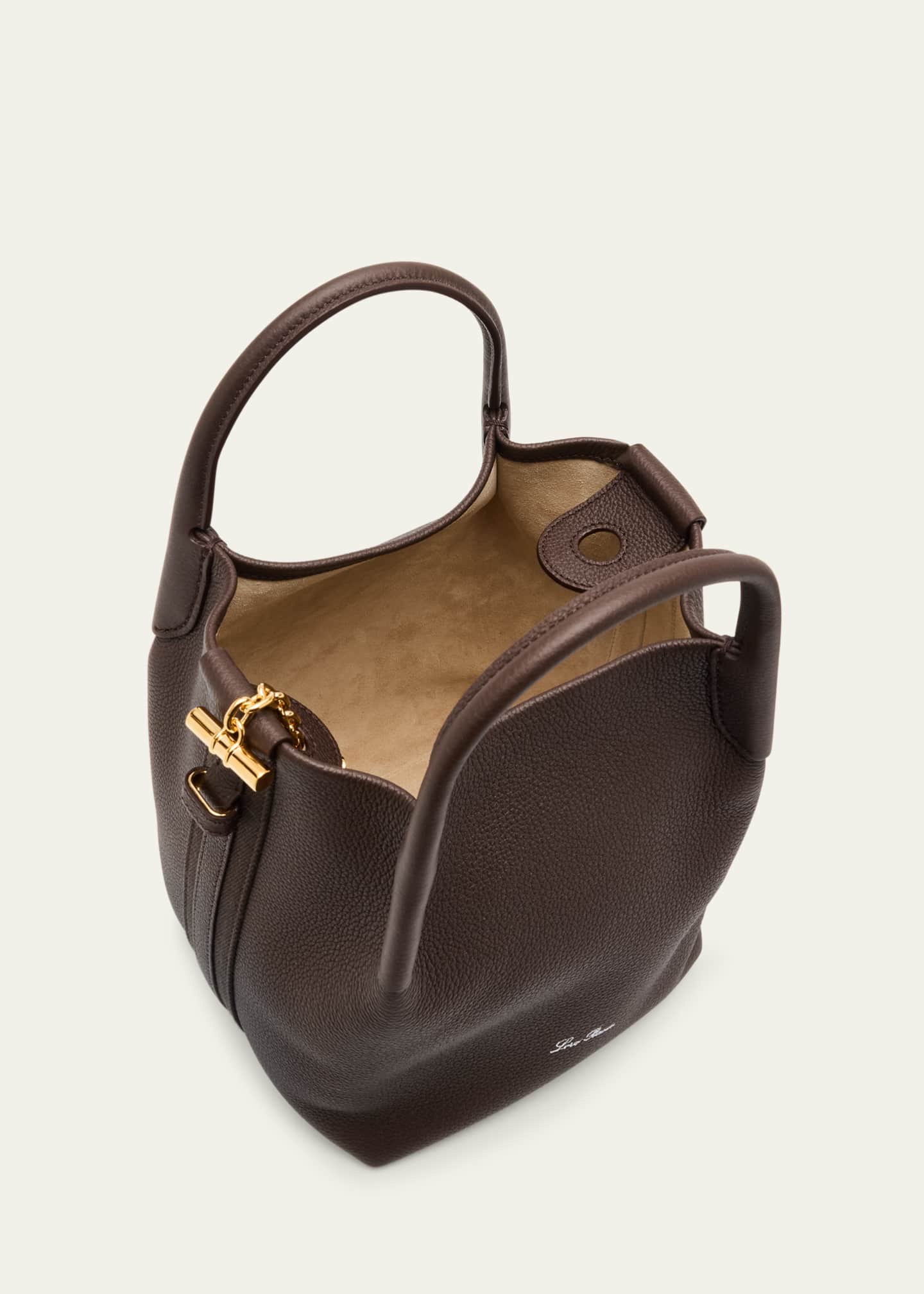 Loro Piana Bale Small Leather Top-Handle Bag Image 4 of 6