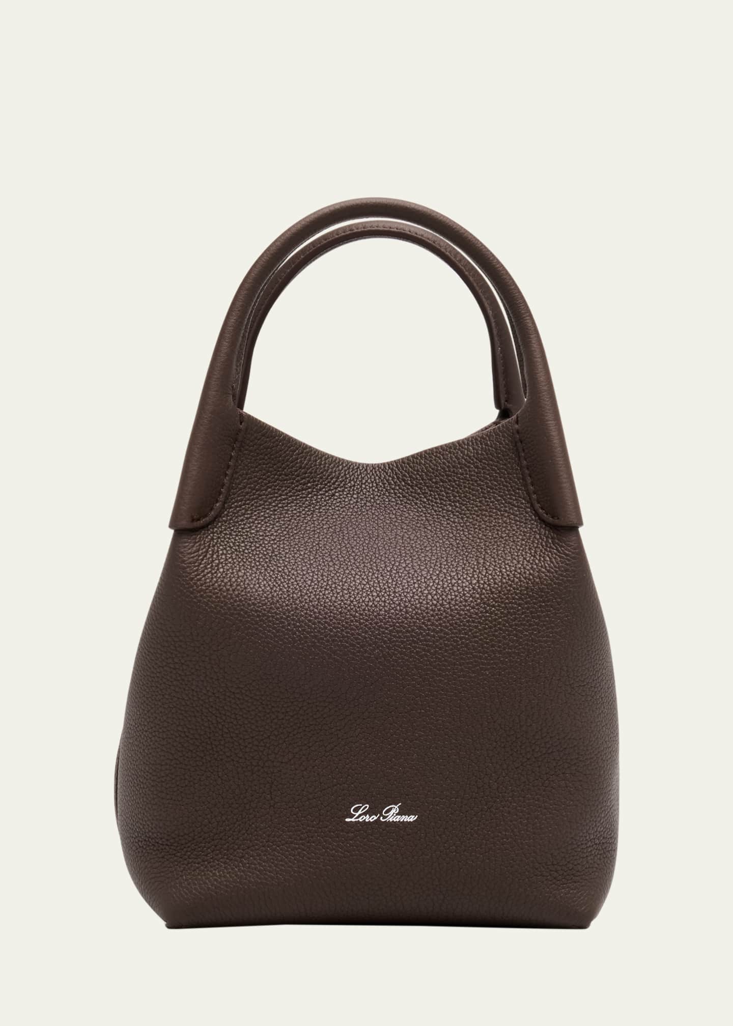 Loro Piana Bale Small Leather Top-Handle Bag Image 1 of 6