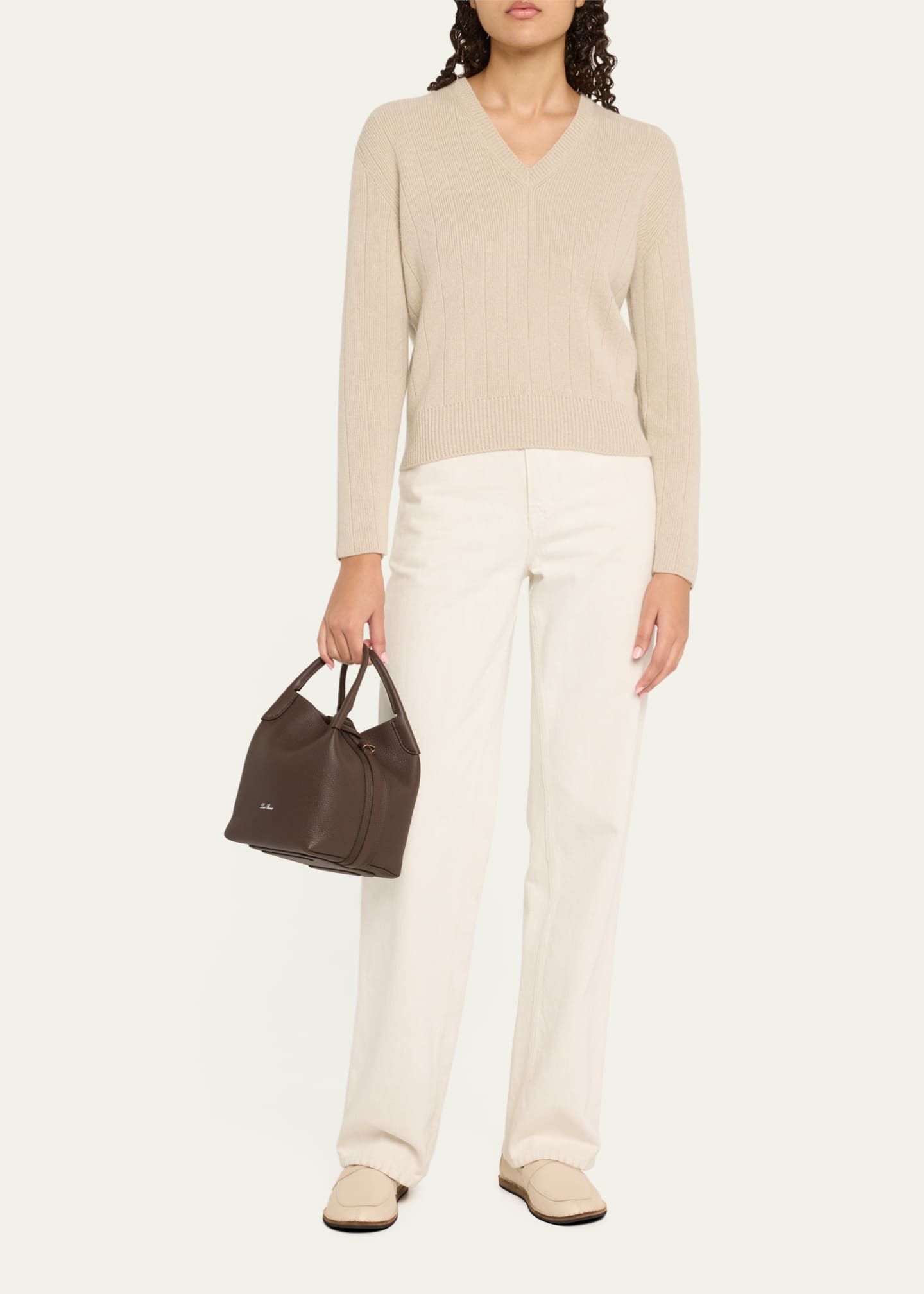 Loro Piana Bale Small Leather Top-Handle Bag Image 5 of 6