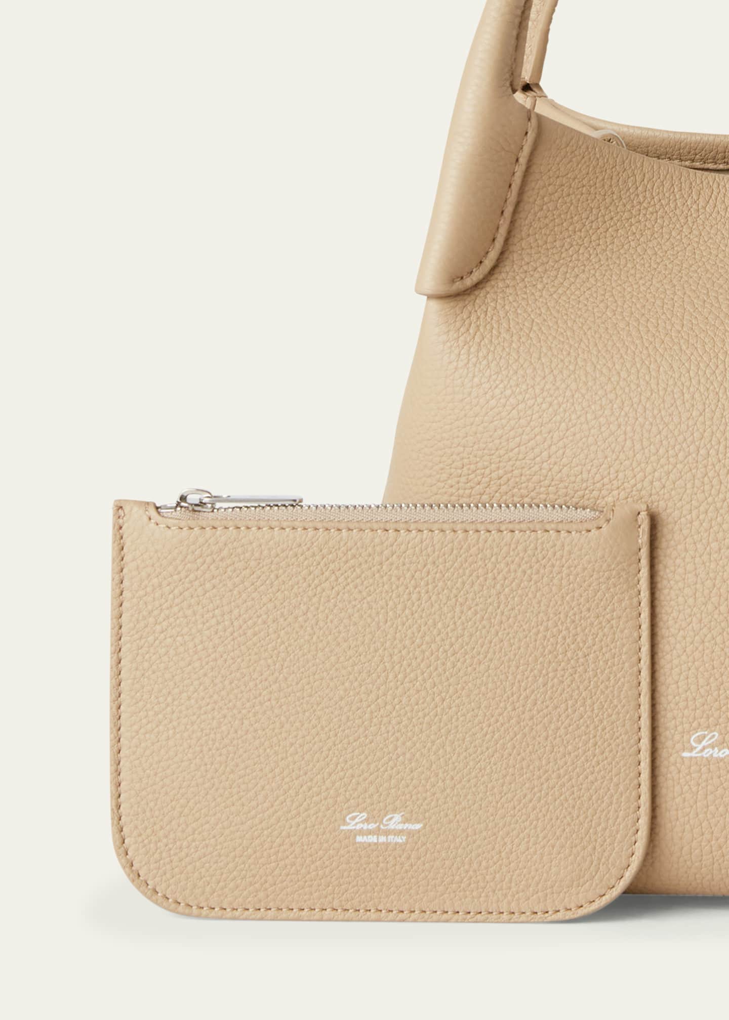 Loro Piana Bale Small Leather Top-Handle Bag Image 6 of 6