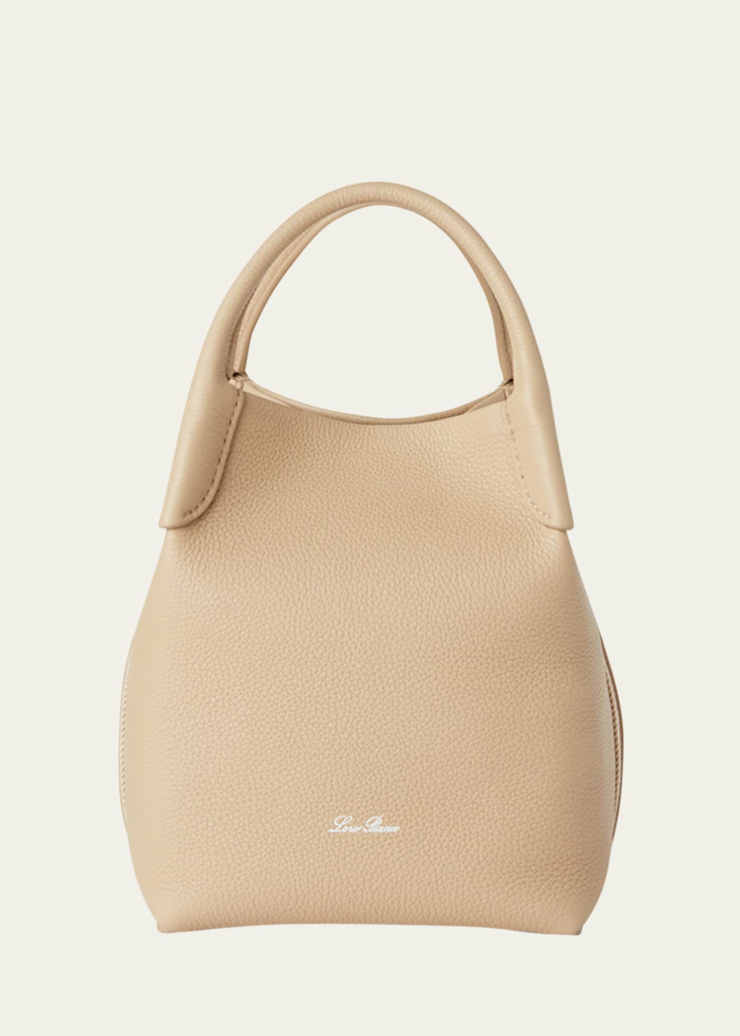 Loro Piana Bale Small Leather Top-Handle Bag Image 1 of 6
