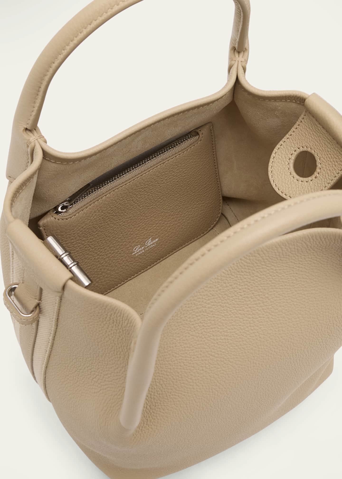 Loro Piana Bale Small Leather Top-Handle Bag Image 5 of 6