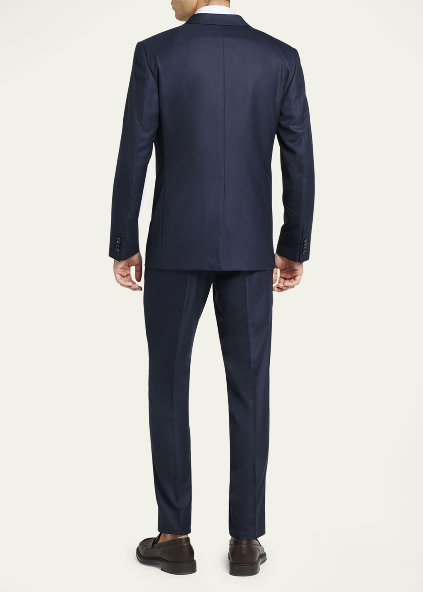 Loro Piana Men's Modern-Fit Wool Two-Button Suit Image 3 of 5