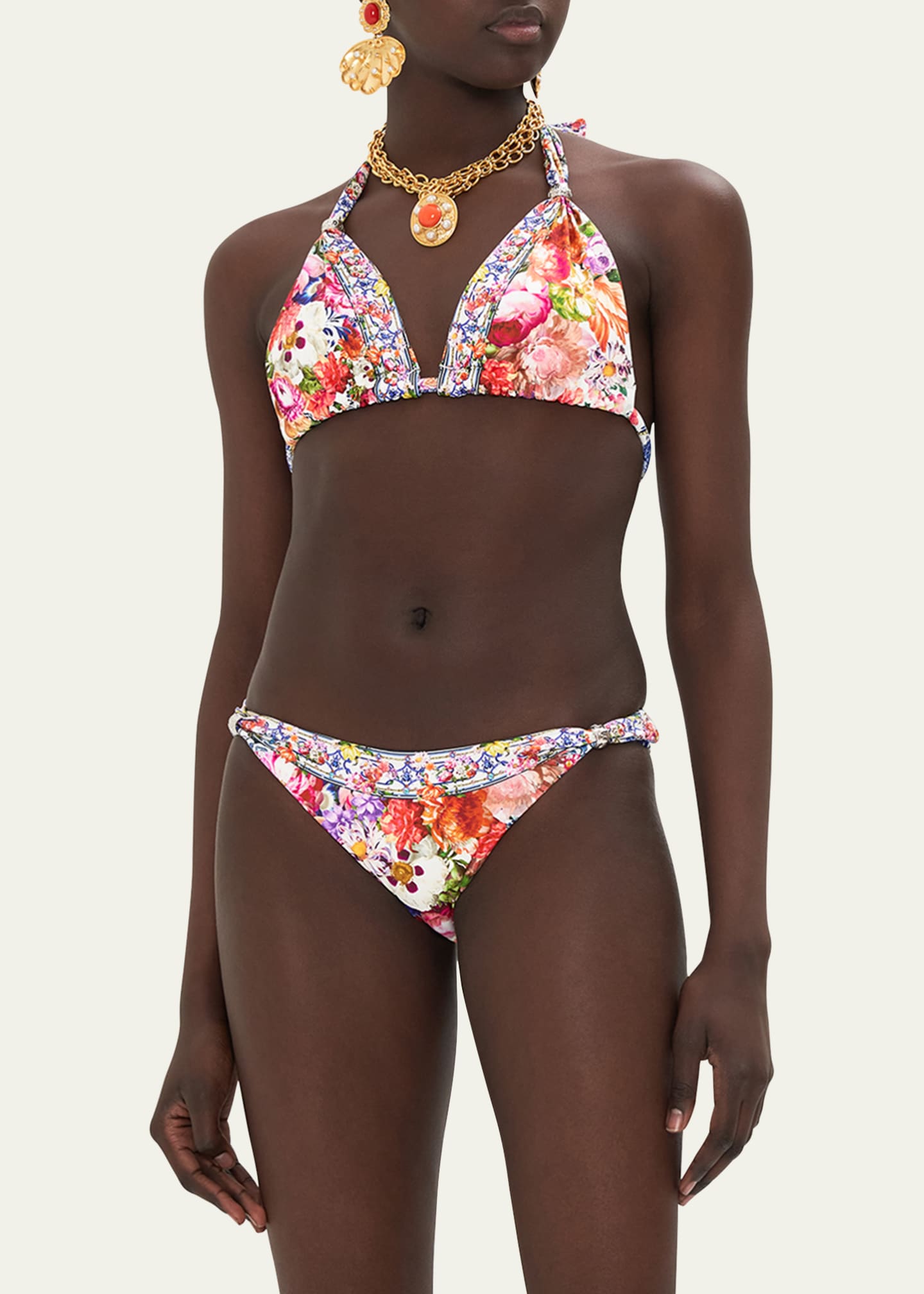 Camilla Dutch is Life Soft Tie Two-Piece Bikini Set - Bergdorf Goodman