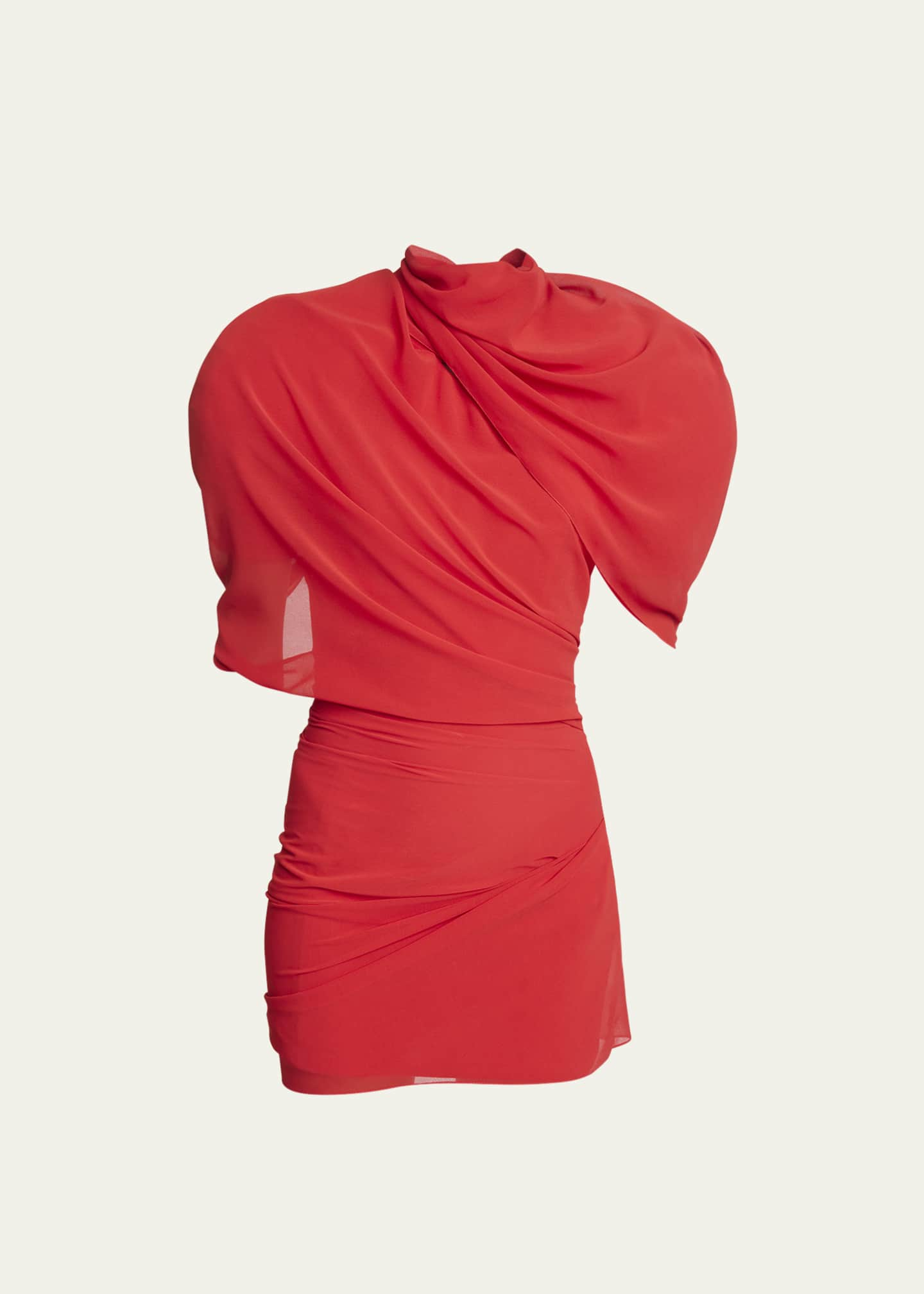 Jacquemus La Robe Castagna Draped Mini Dress - Bergdorf Goodman