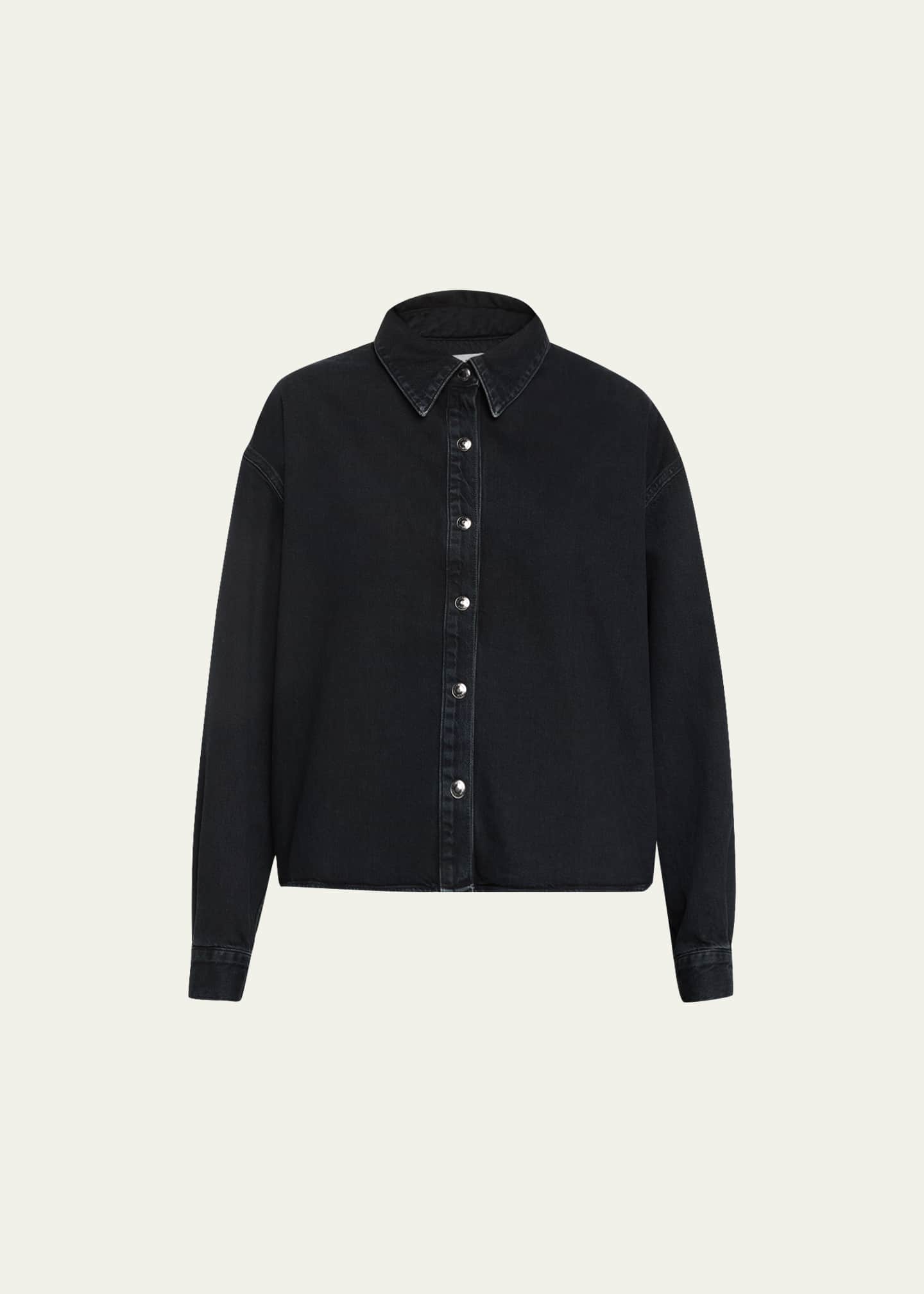 Denim high low shirt new arrivals
