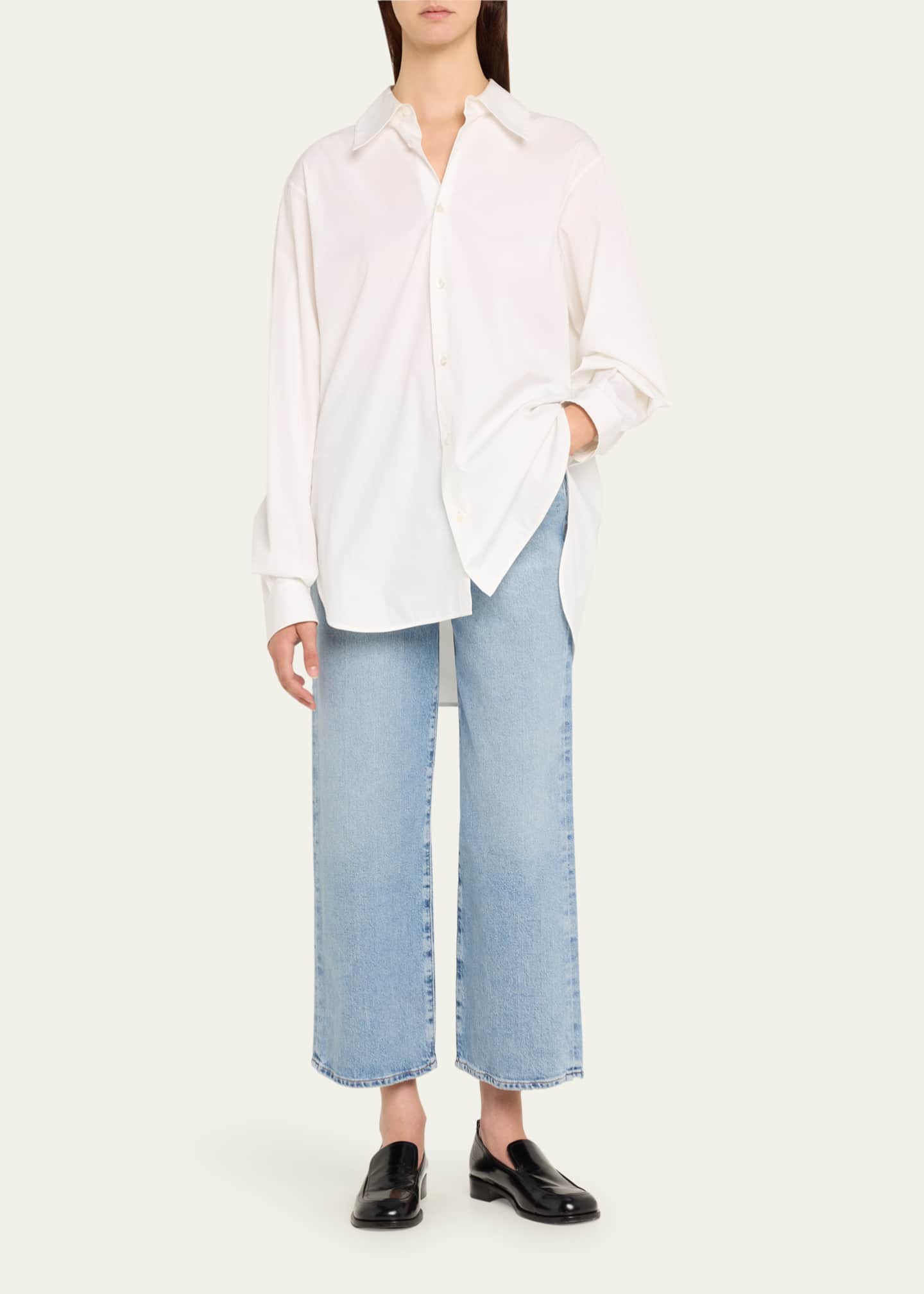 AGOLDE Harper Wide-Leg Crop Jeans Image 2 of 5
