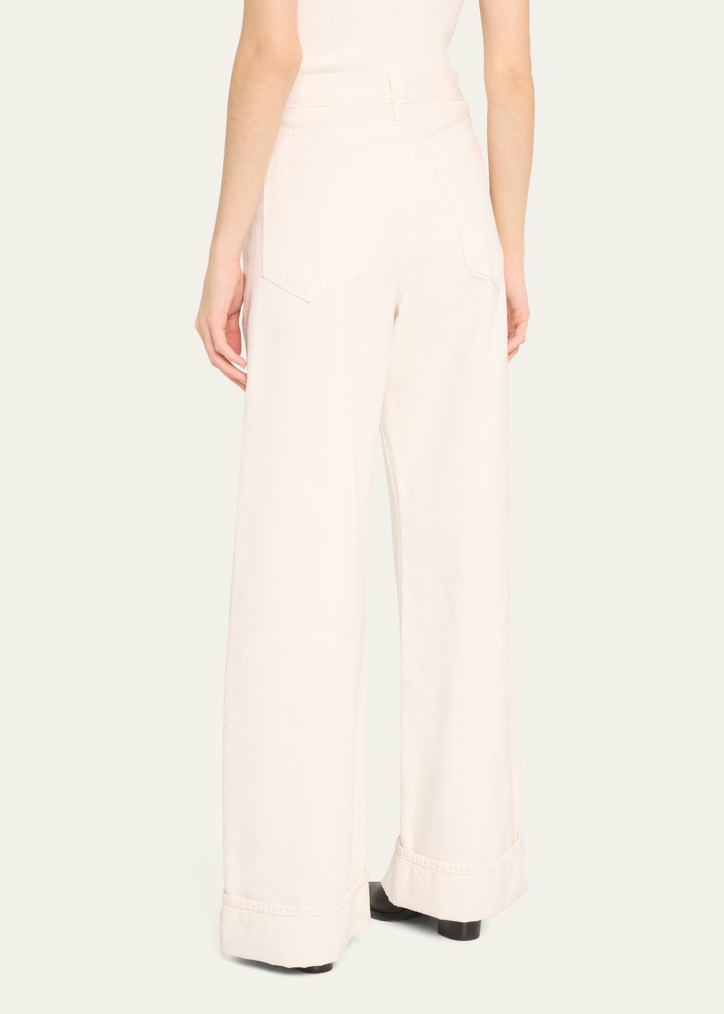 AGOLDE Dame Wide-Leg Cuffed Jeans Image 3 of 5