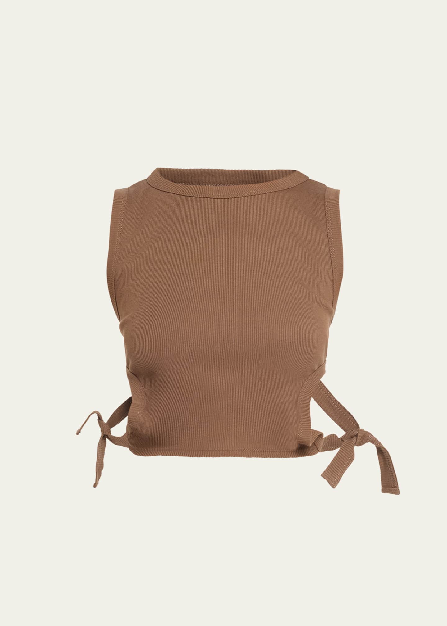 Jane Wade Ribbed Cut-Back Tank Top Image 1 of 5