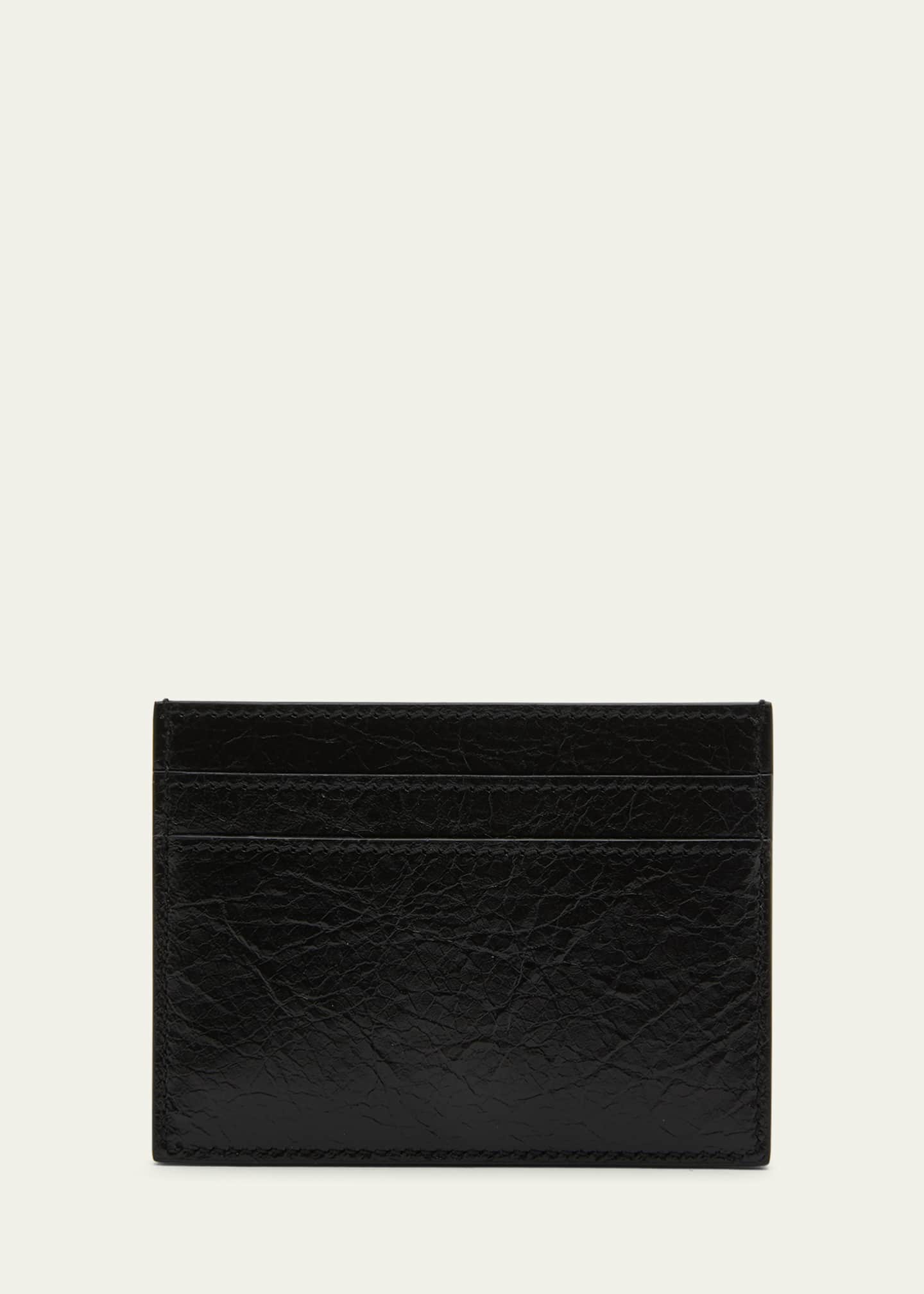 Balenciaga Men's Monaco BB-Logo Lambskin Card Holder
