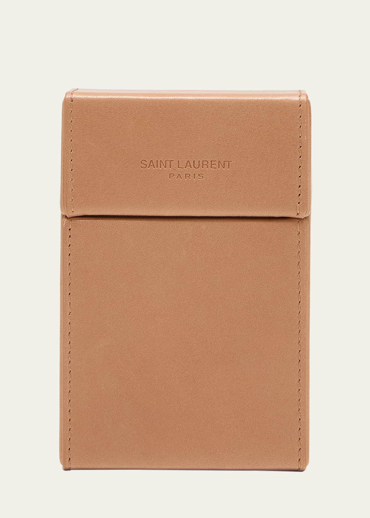 Saint Laurent Men's Calfskin Cigarette Case Image 1 of 4