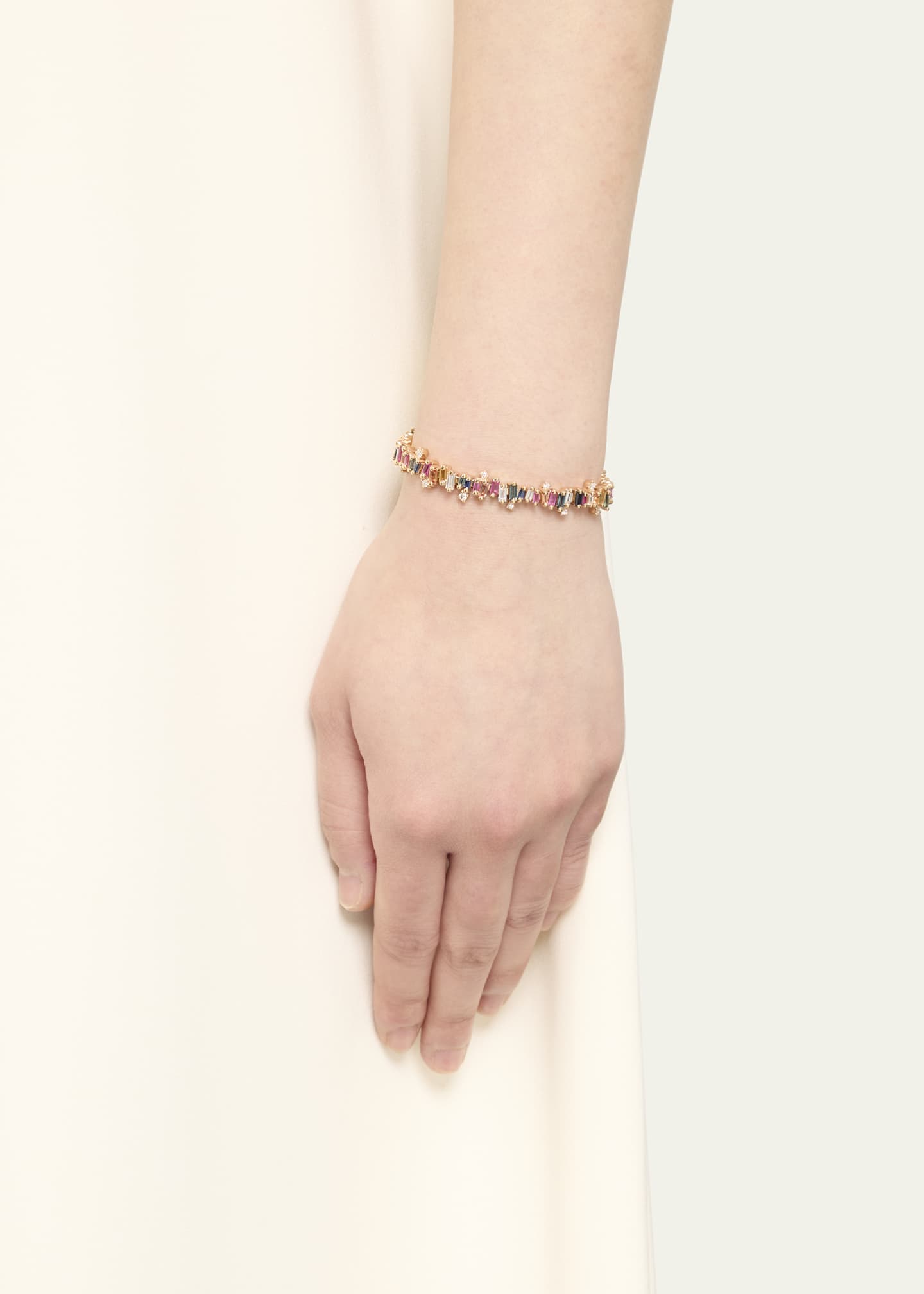 Suzanne Kalan Bold Burst Rainbow Sapphire Tennis Bracelet - Bergdorf