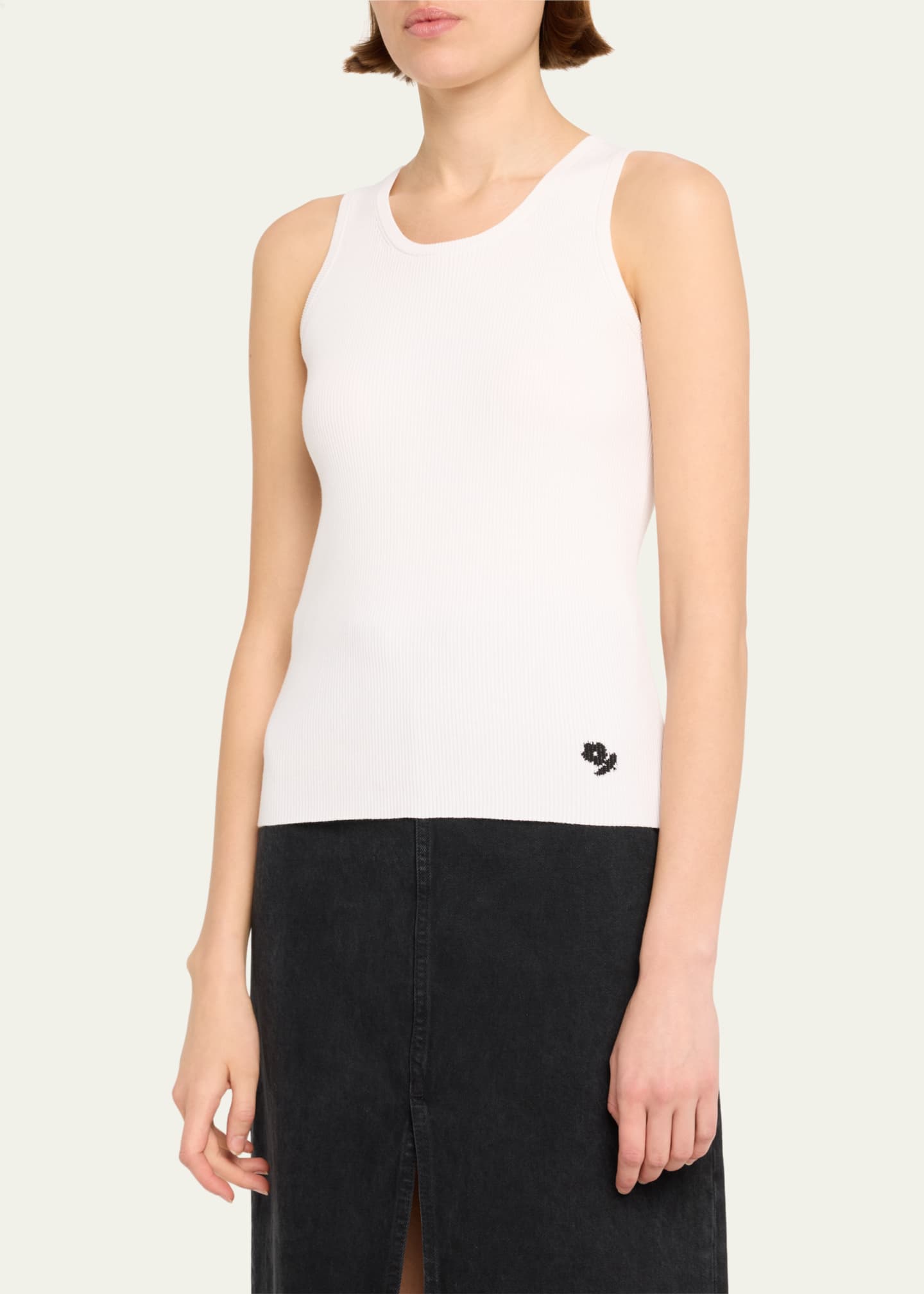 BERNADETTE Rosette Knit Tank Top Image 4 of 5
