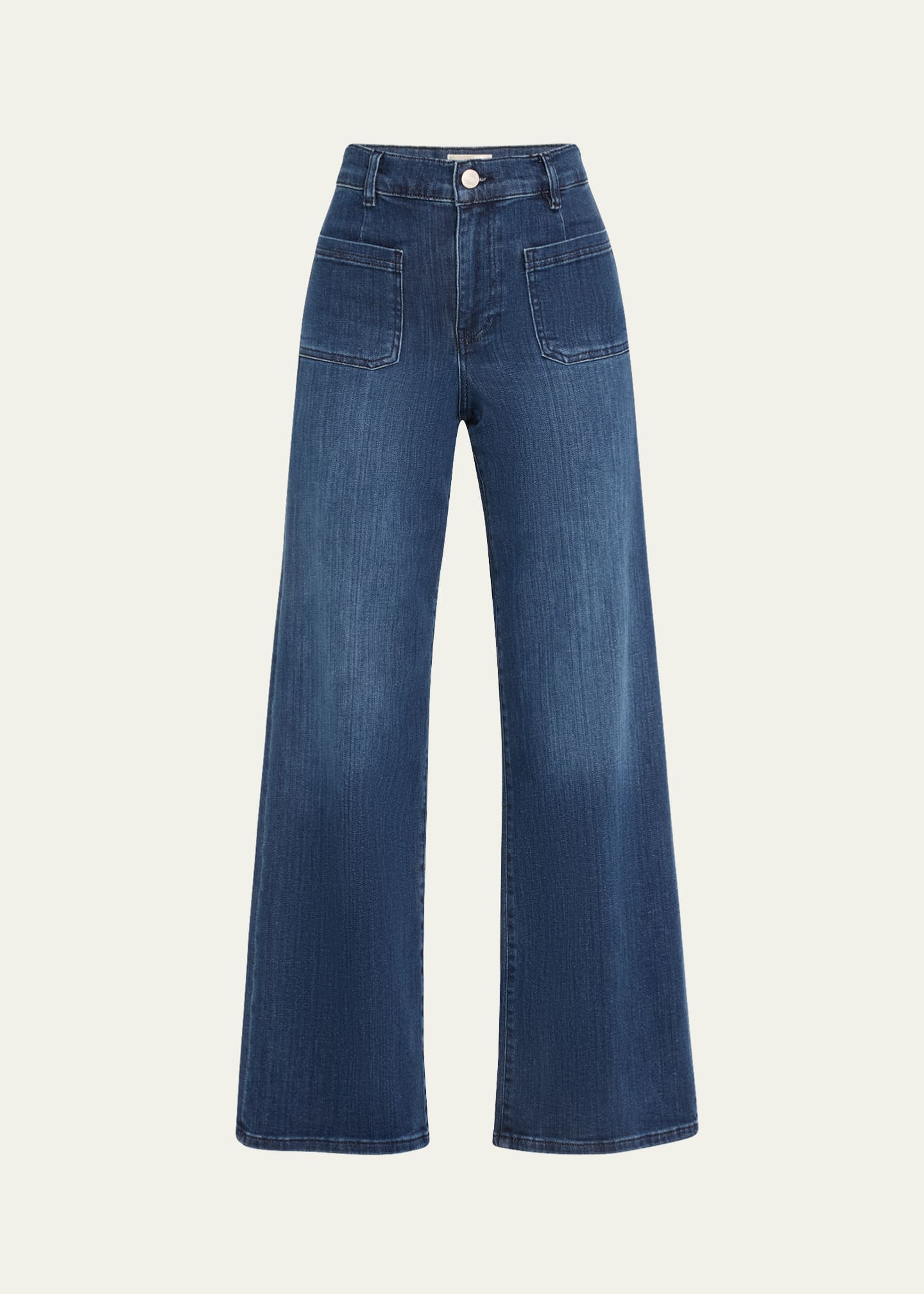 FRAME Le Slim Palazzo mid-rise wide-leg jeans