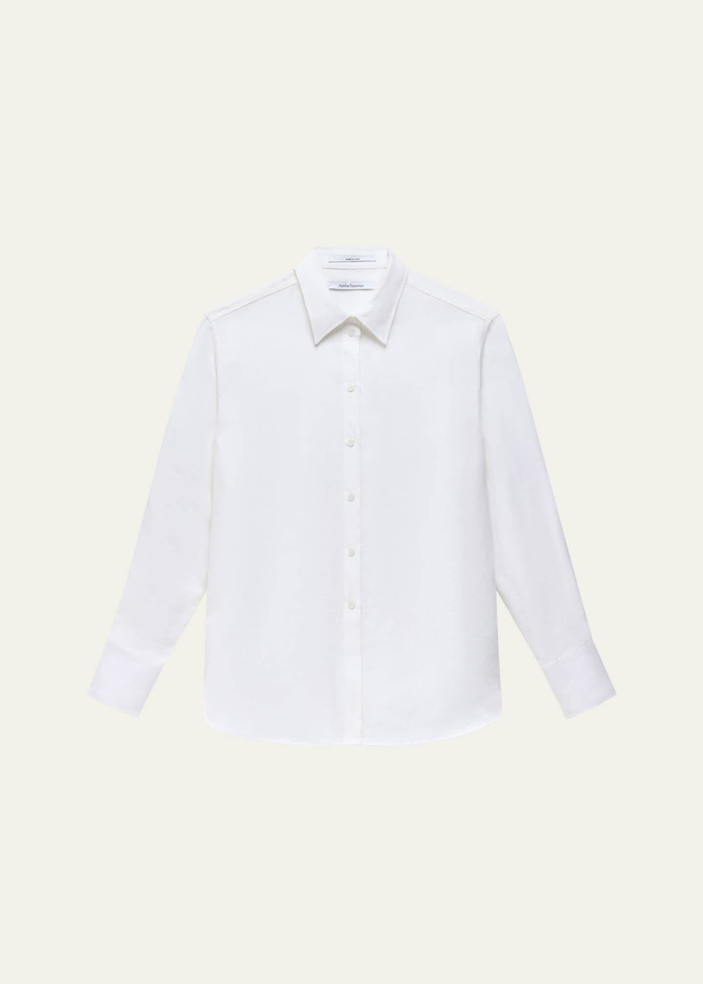 Another Tomorrow Linen Oversized Mens Shirt Image 1 of 5