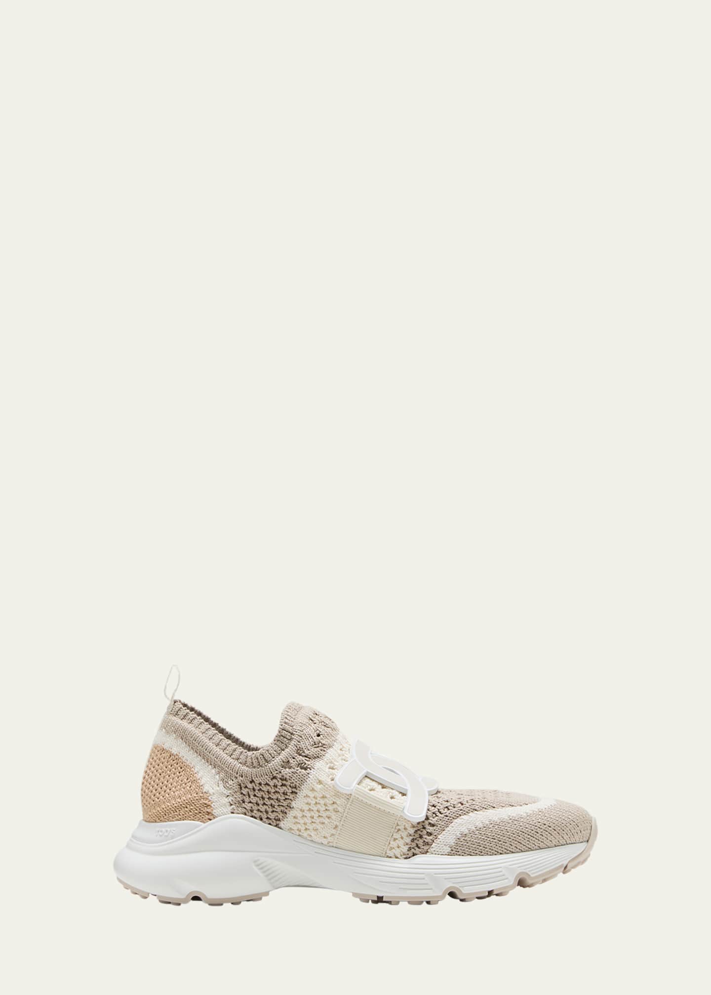 Tod's Stretch Woven Cotton Runner Sneakers Image 1 of 5