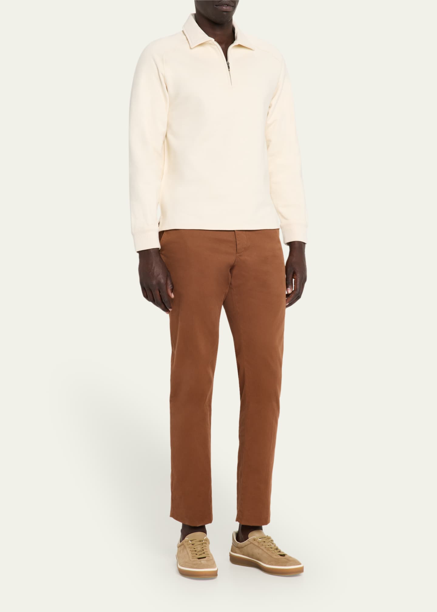 Loro Piana Men's Tennis Walk Suede Low-Top Sneakers Image 3 of 6