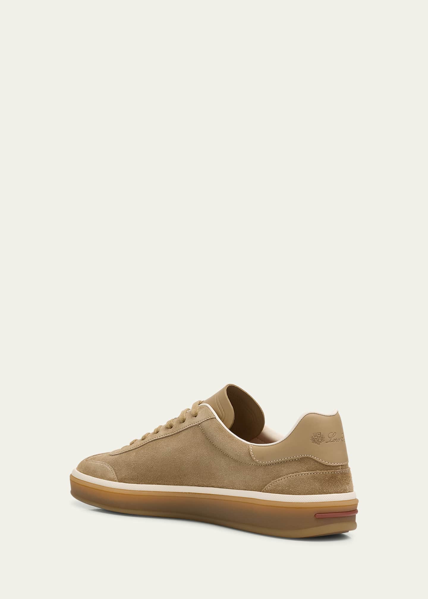 Loro Piana Men's Tennis Walk Suede Low-Top Sneakers Image 4 of 6