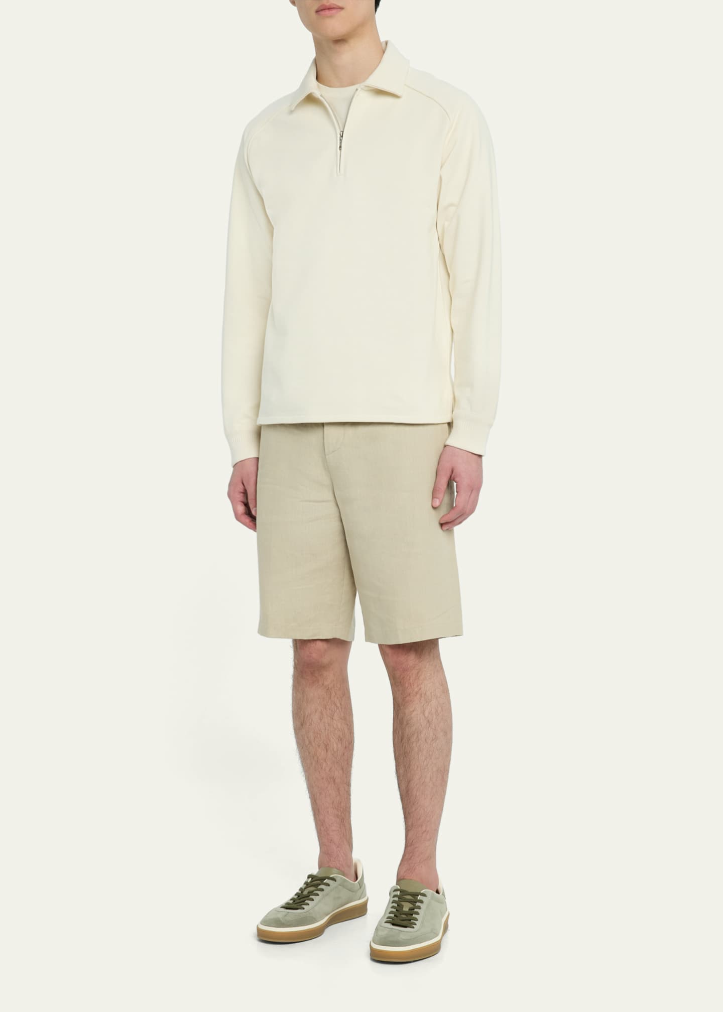 Loro Piana Men's Tennis Walk Suede Low-Top Sneakers Image 3 of 6