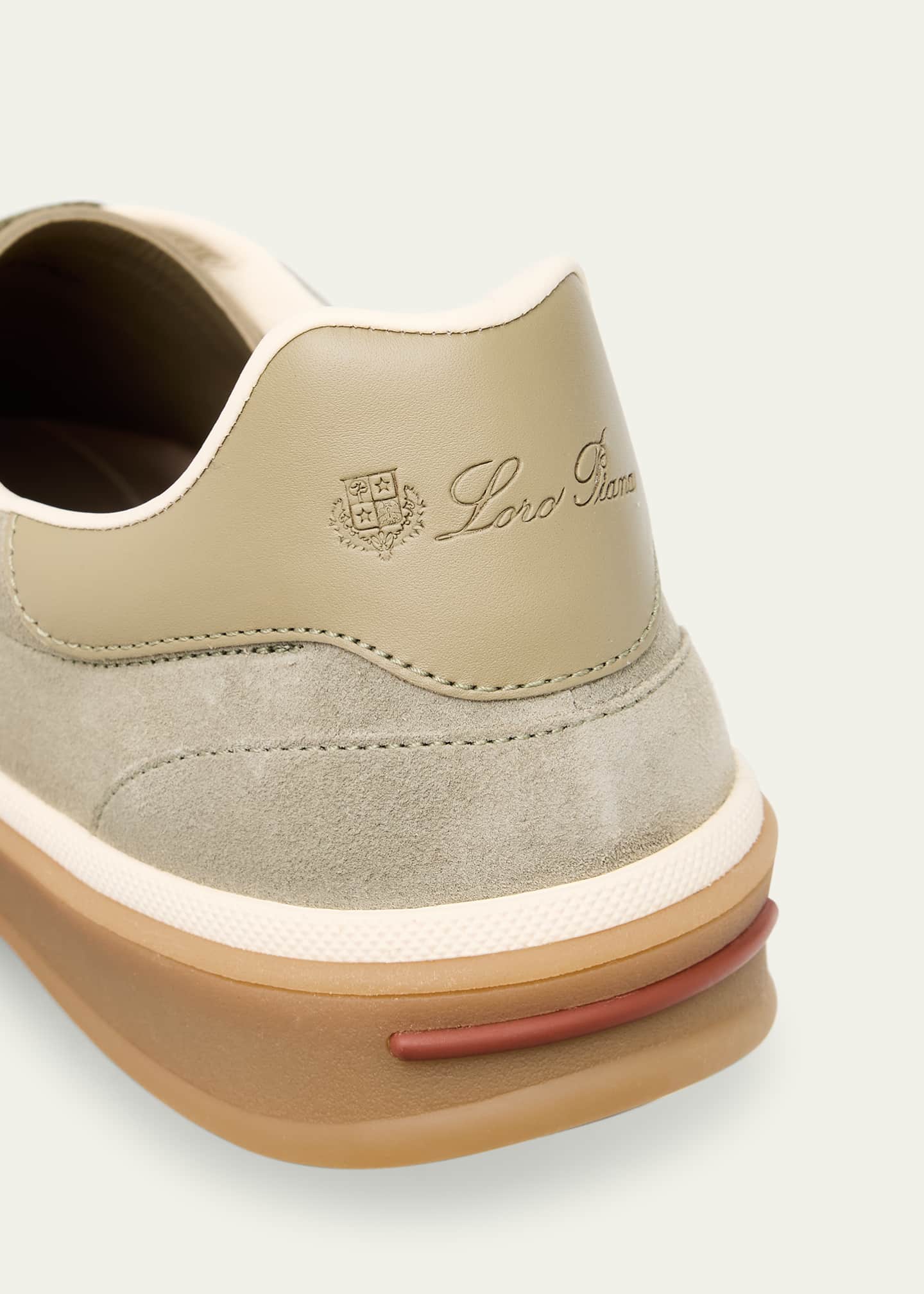 Loro Piana Men's Tennis Walk Suede Low-Top Sneakers Image 5 of 6