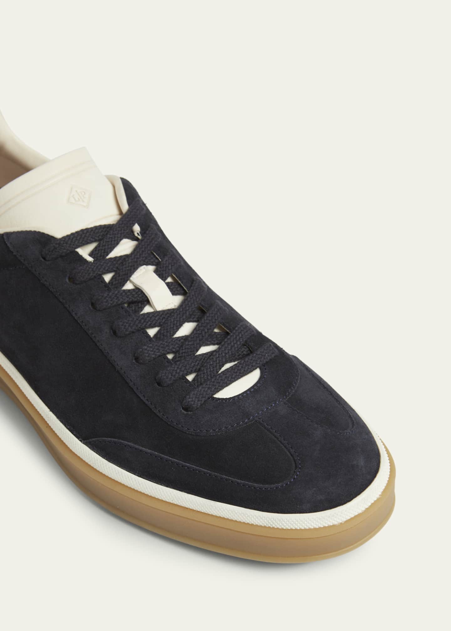Loro Piana Men's Tennis Walk Suede Low-Top Sneakers Image 5 of 6
