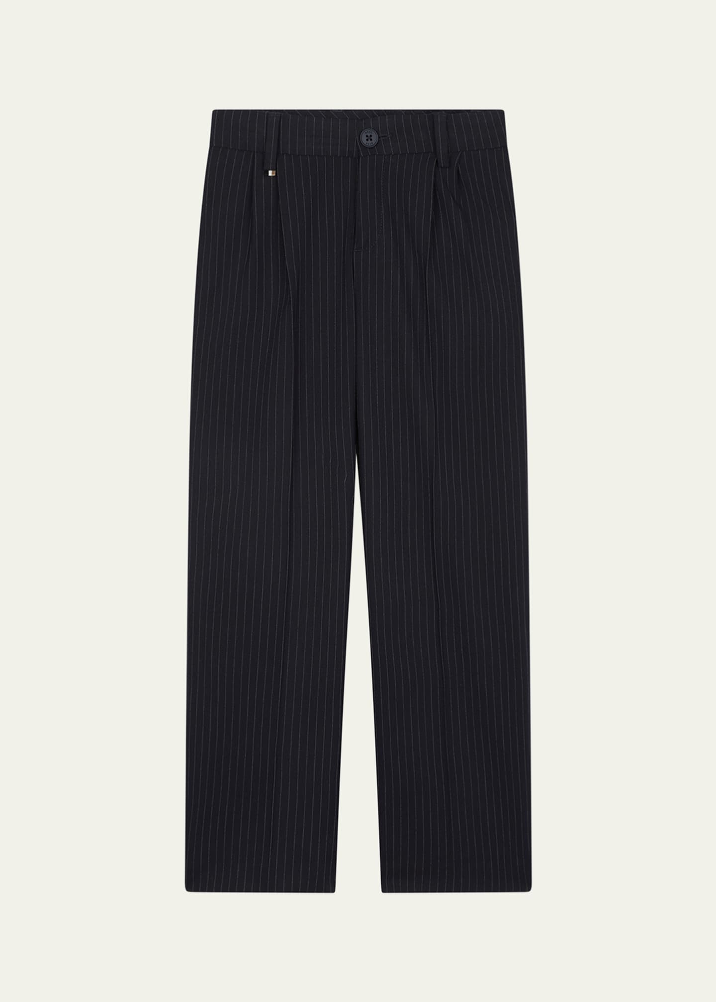 BOSS Boy's Striped Suit Pants, Size 4-16 Image 1 of 3