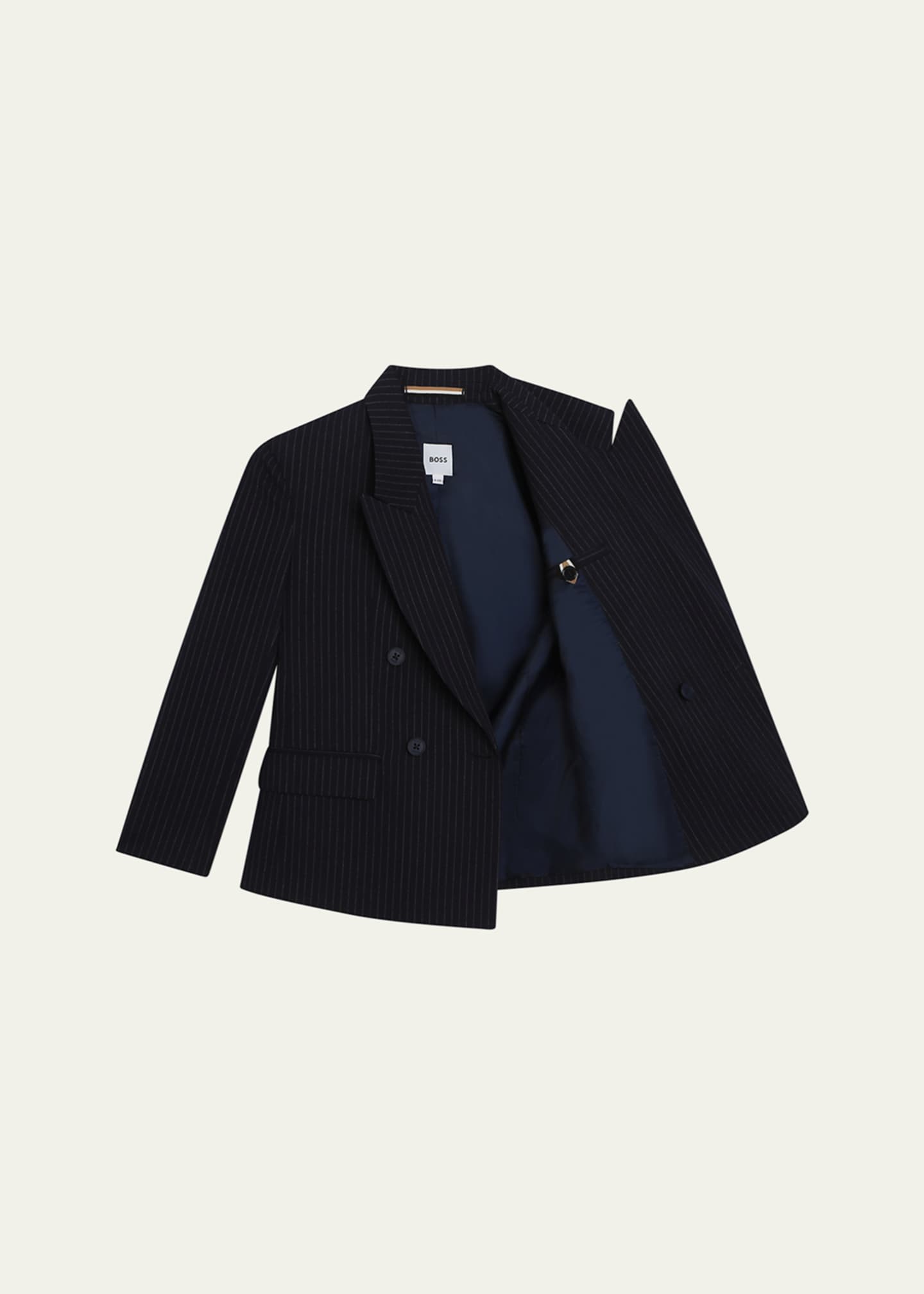 BOSS Boy's Striped Suit Jacket, Size 4-16 Image 3 of 3