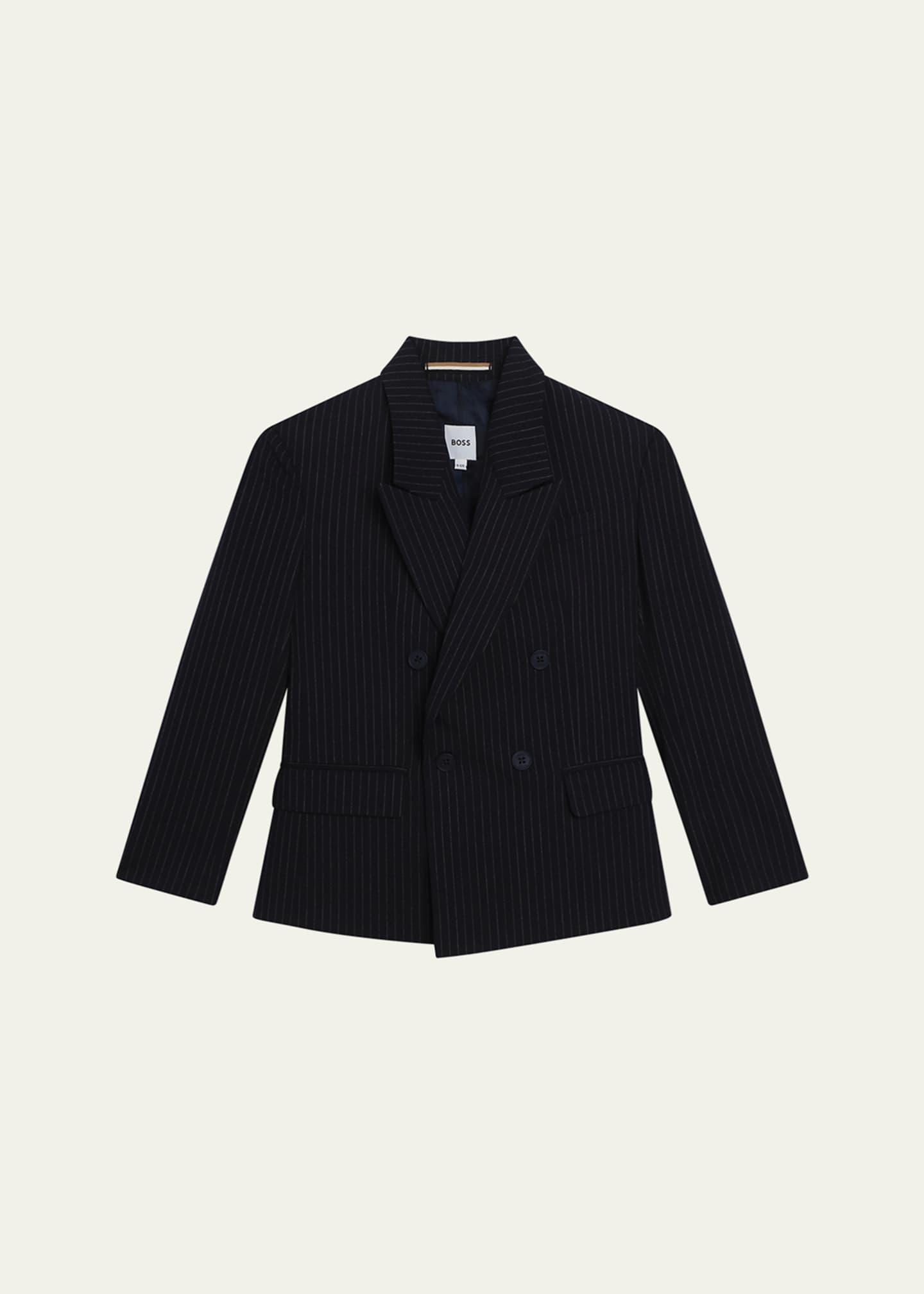 BOSS Boy's Striped Suit Jacket, Size 4-16 Image 1 of 3