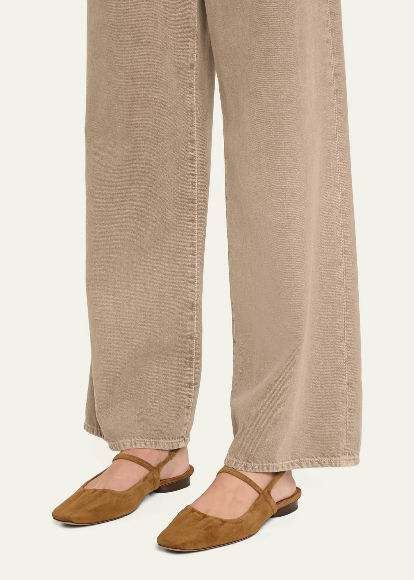 Vince Venice Suede Slingback Ballerina Flats Image 2 of 5