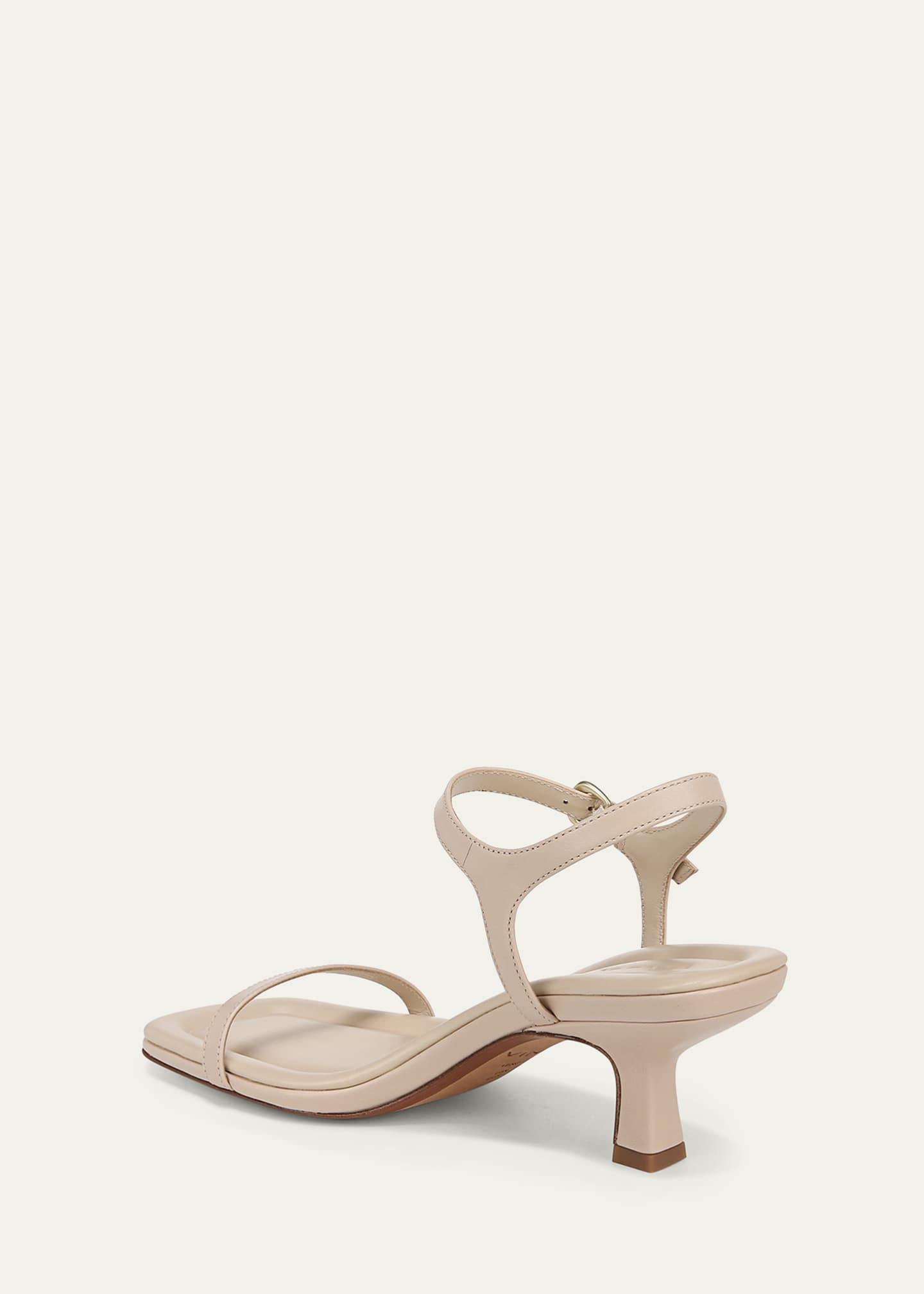Vince Coco Leather Kitten-Heel Sandals Image 4 of 5