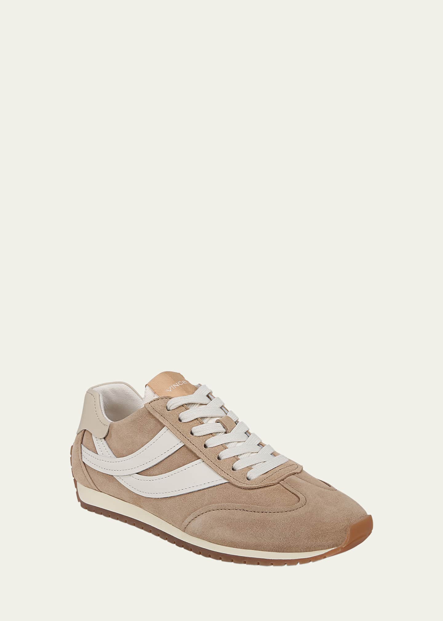 Vince Oasis Mixed Leather Retro Sneakers Image 2 of 5