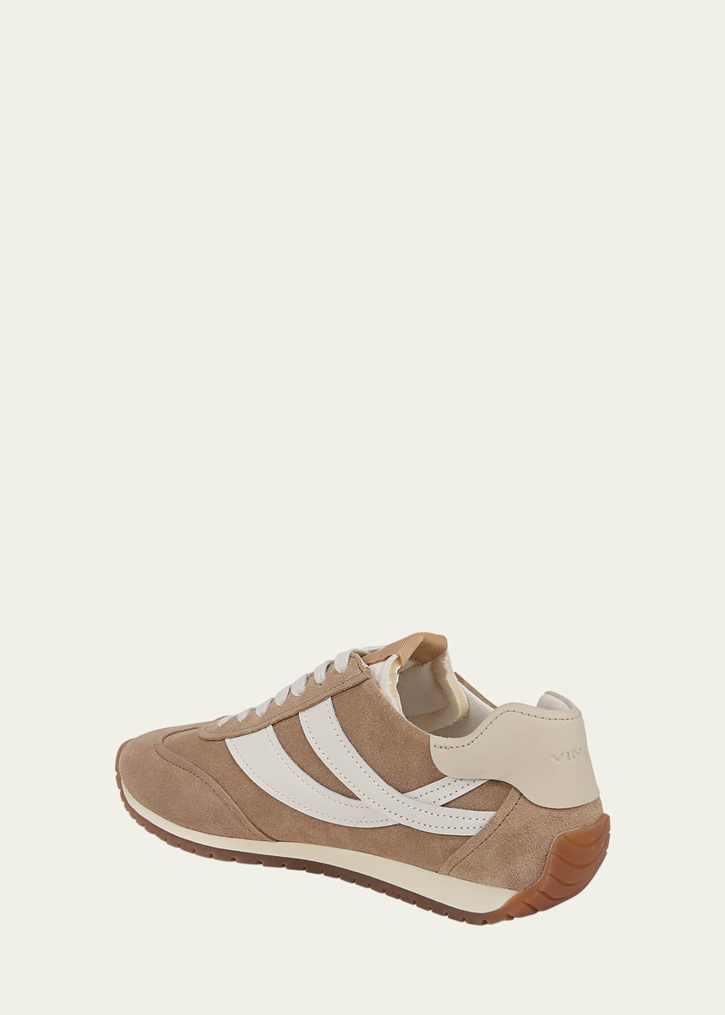 Vince Oasis Mixed Leather Retro Sneakers Image 4 of 5