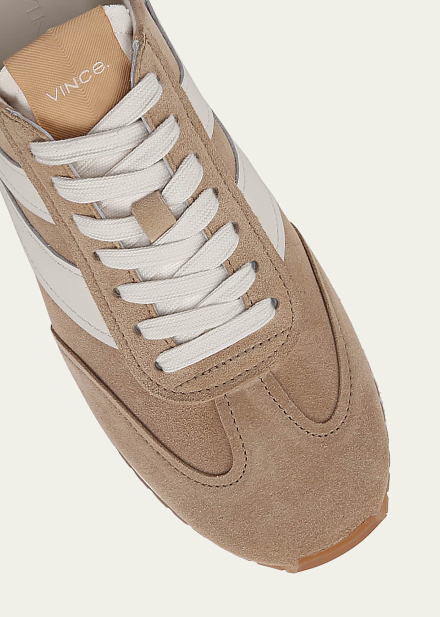 Vince Oasis Mixed Leather Retro Sneakers Image 5 of 5