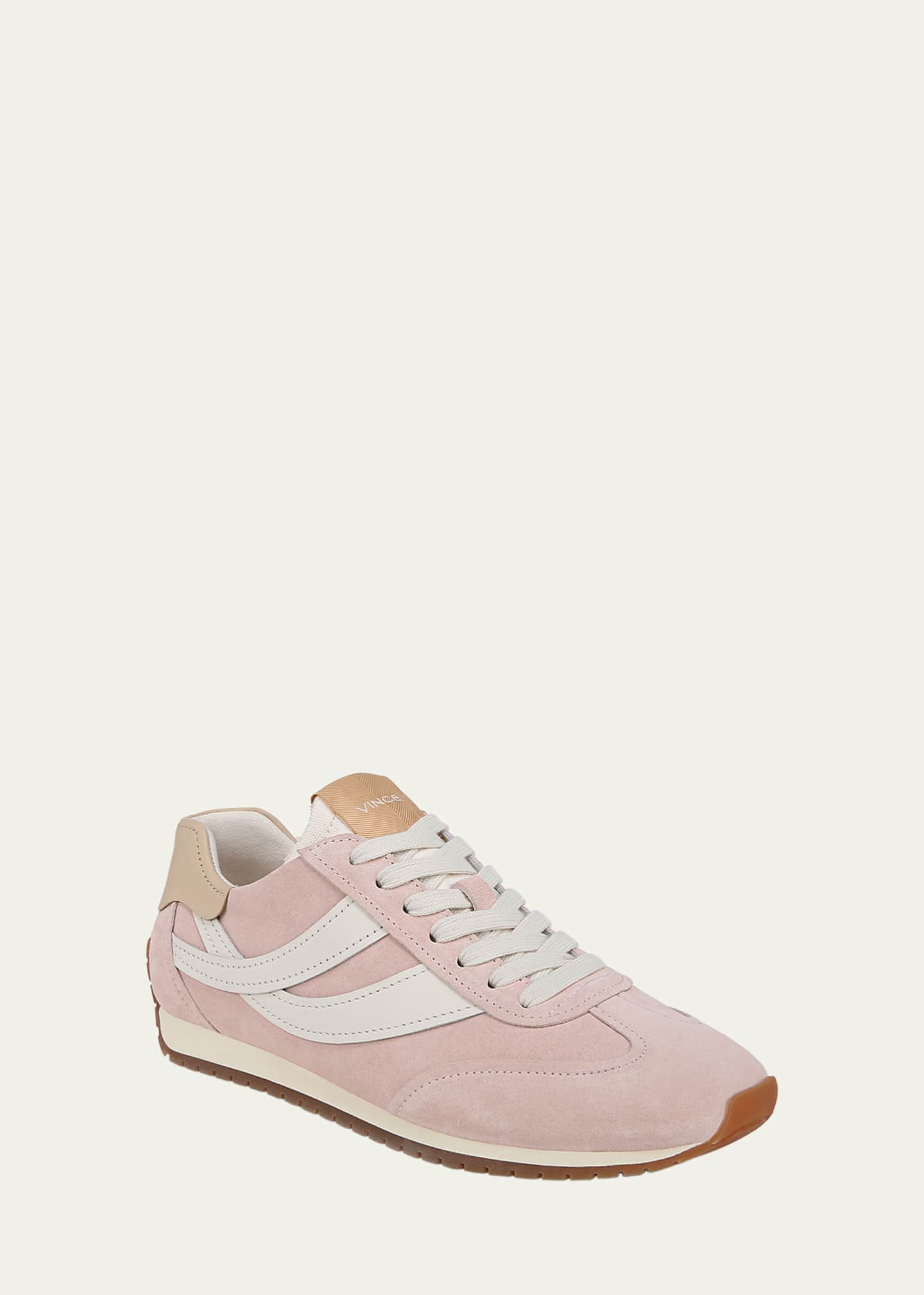 Vince Oasis Mixed Leather Retro Sneakers Image 3 of 5