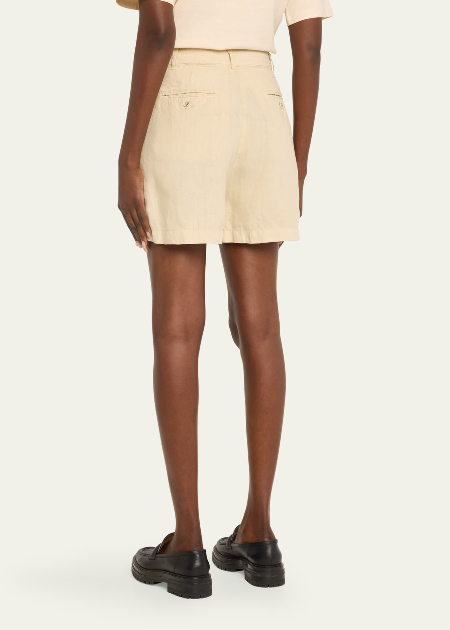 FORTELA Hook Linen Shorts Image 3 of 5