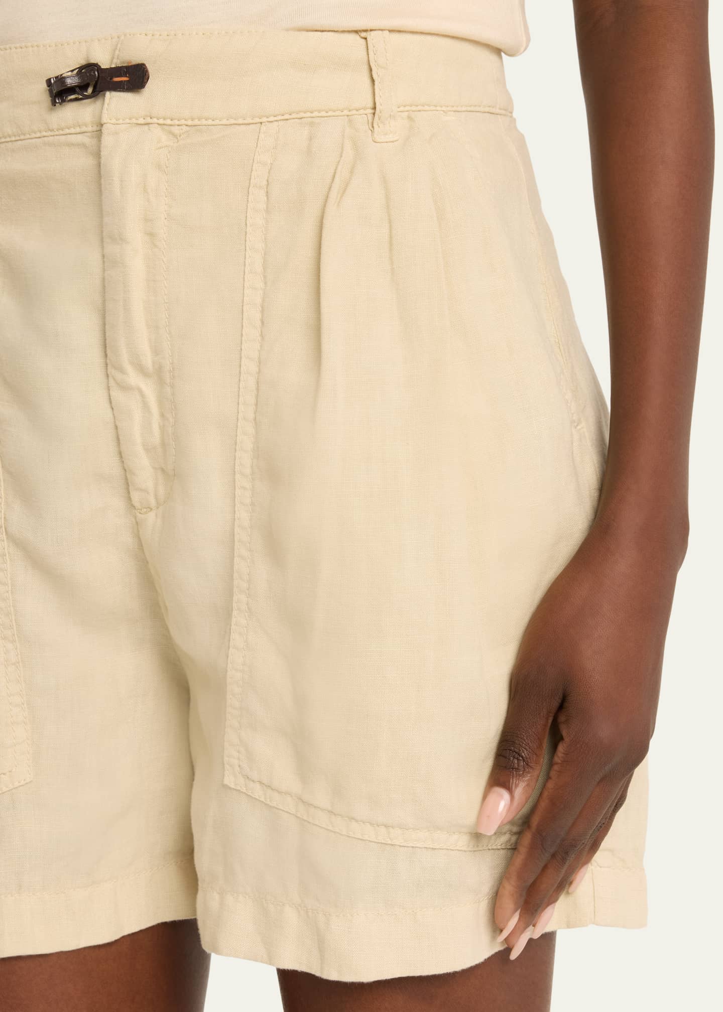 FORTELA Hook Linen Shorts Image 5 of 5