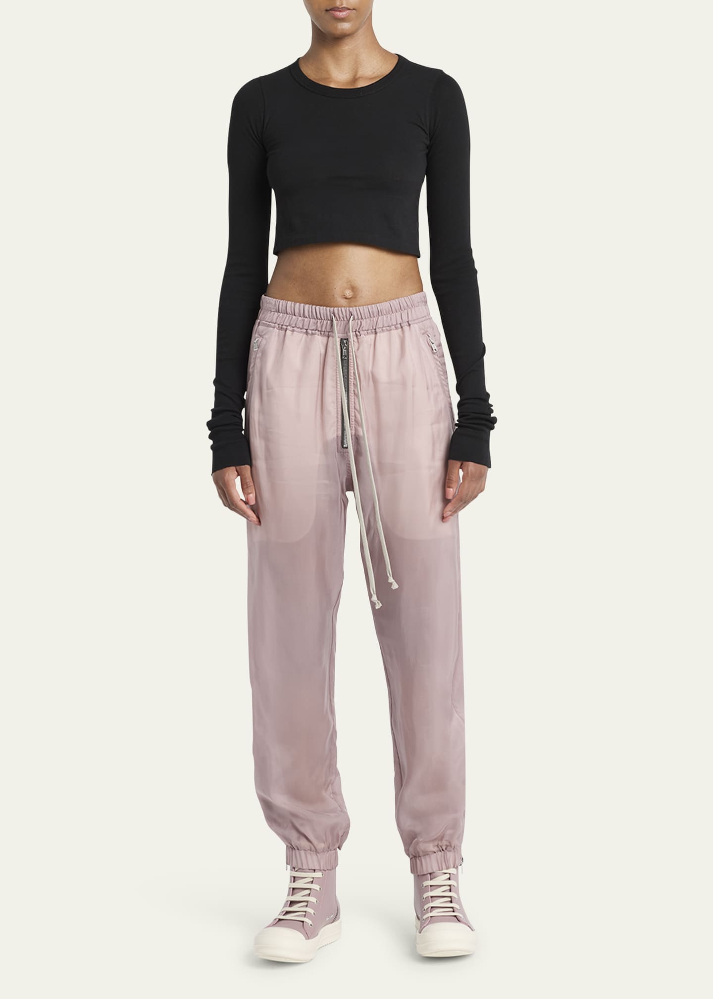 Sheer joggers deals
