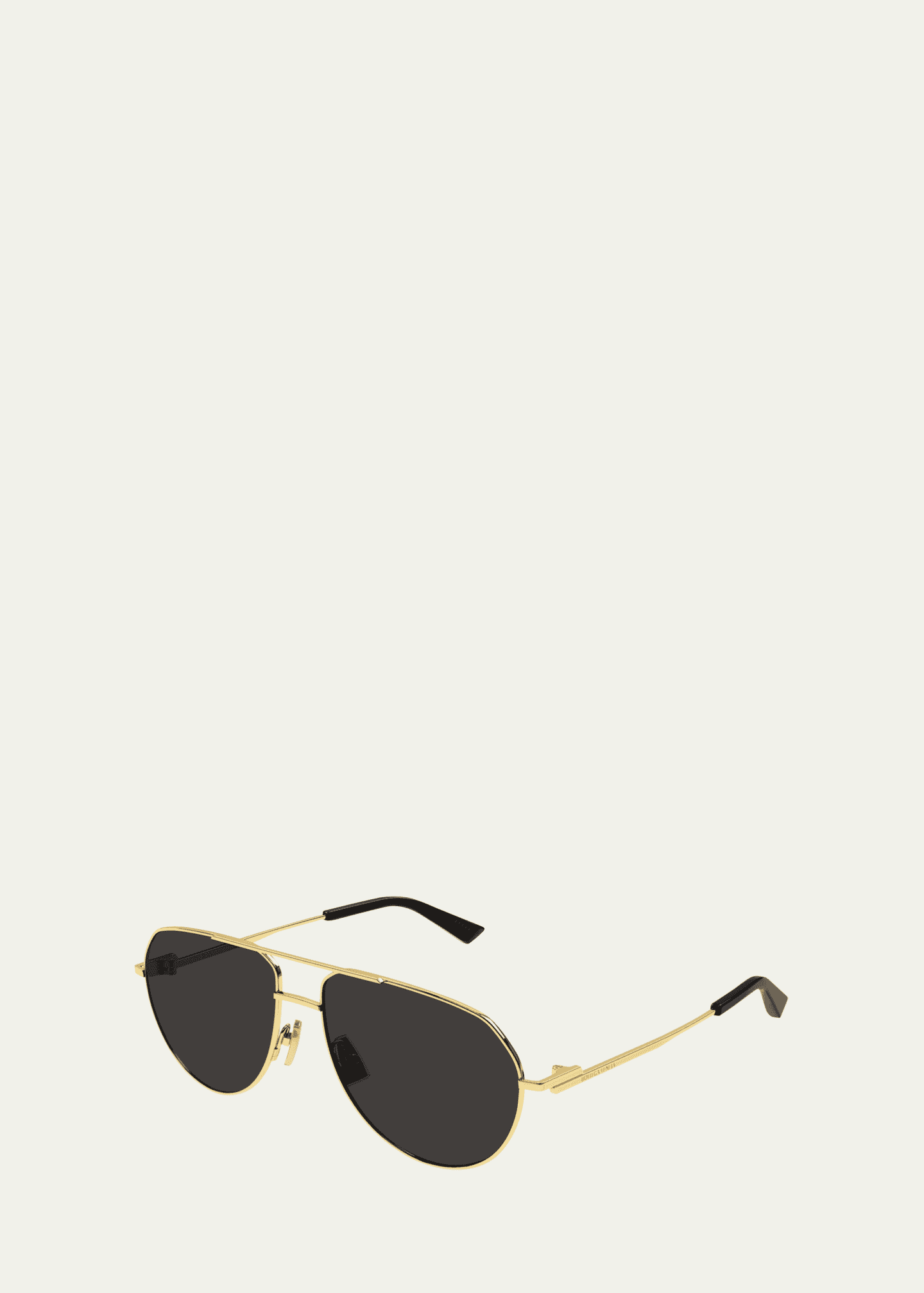 Bottega Veneta Logo Metal Aviator Sunglasses Image 2 of 2
