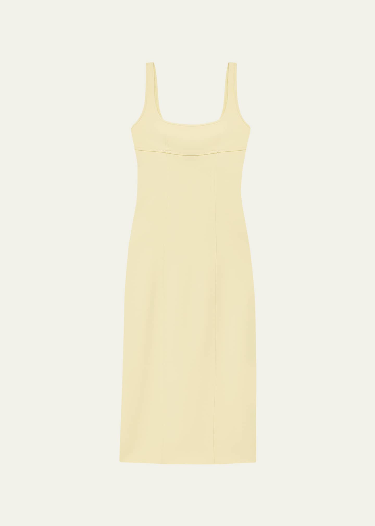 Tie-Back Long Sleeveless Sheath Dress - Thumbnail 1