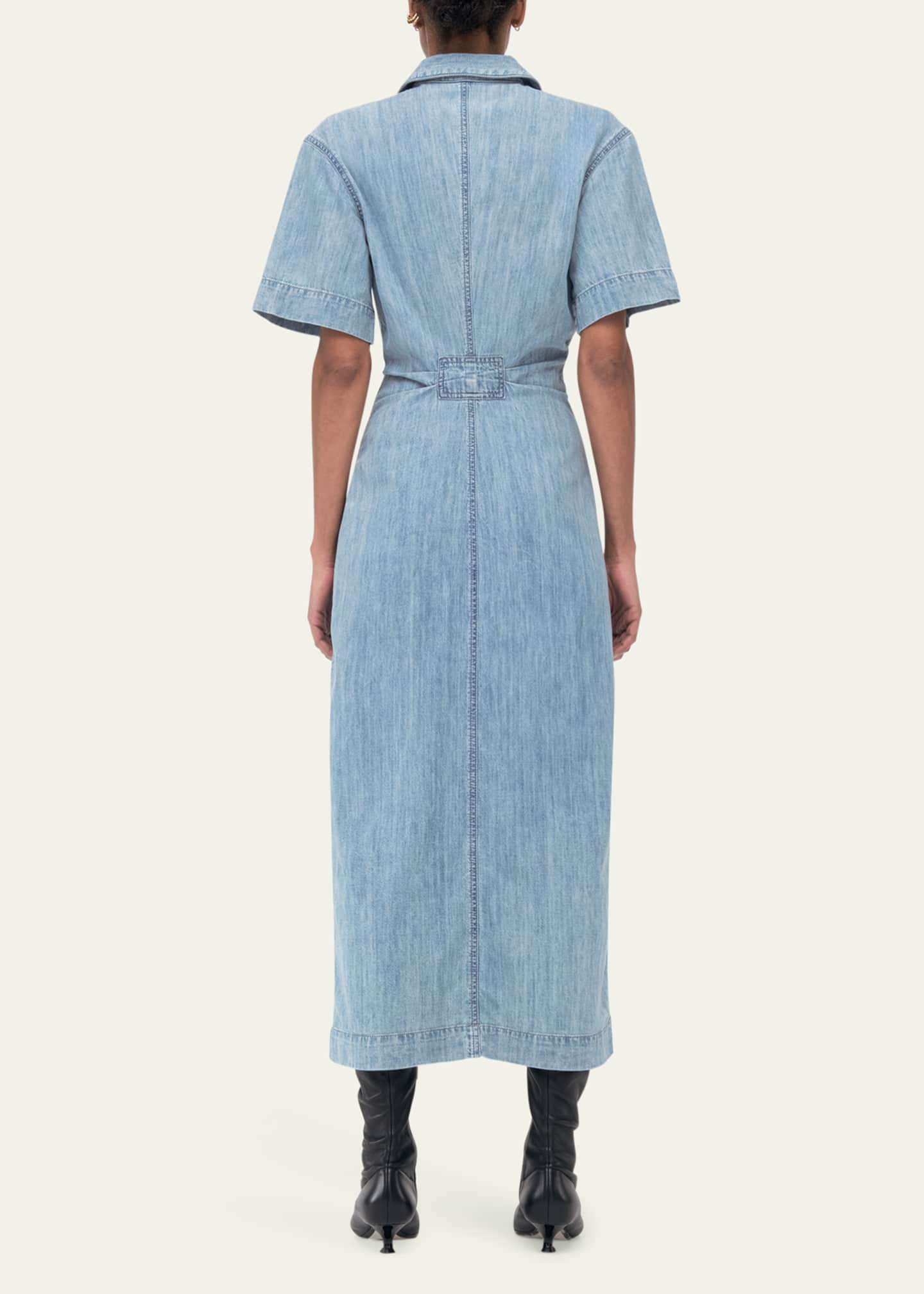 Chambray shirt dress midi shop