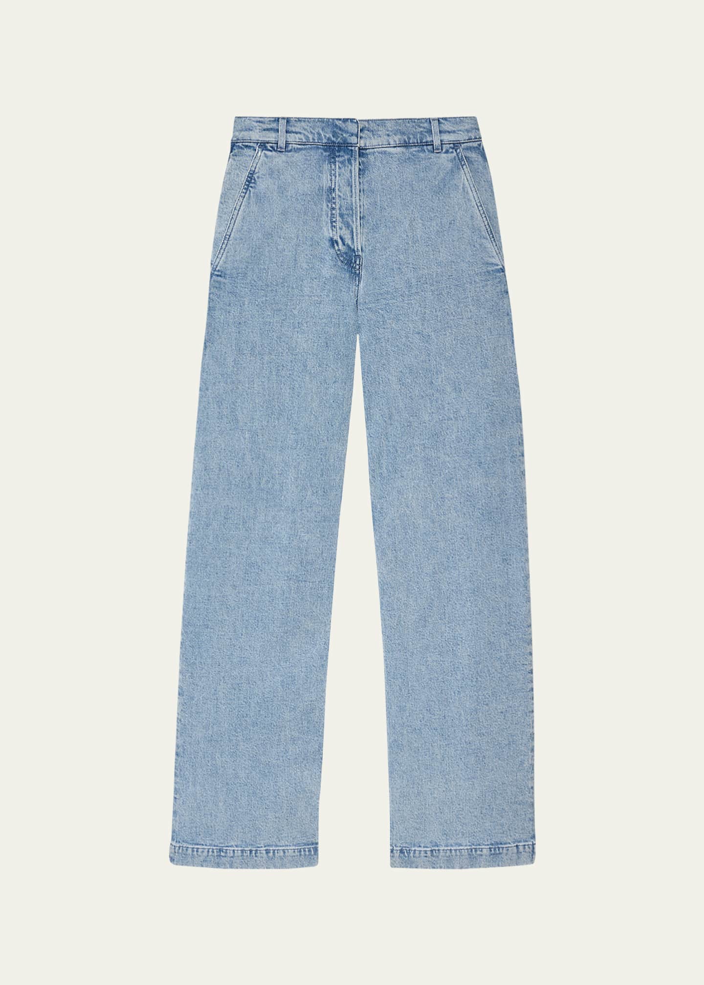 Another Tomorrow Carpenter Denim Wide-Leg Pants Image 1 of 5